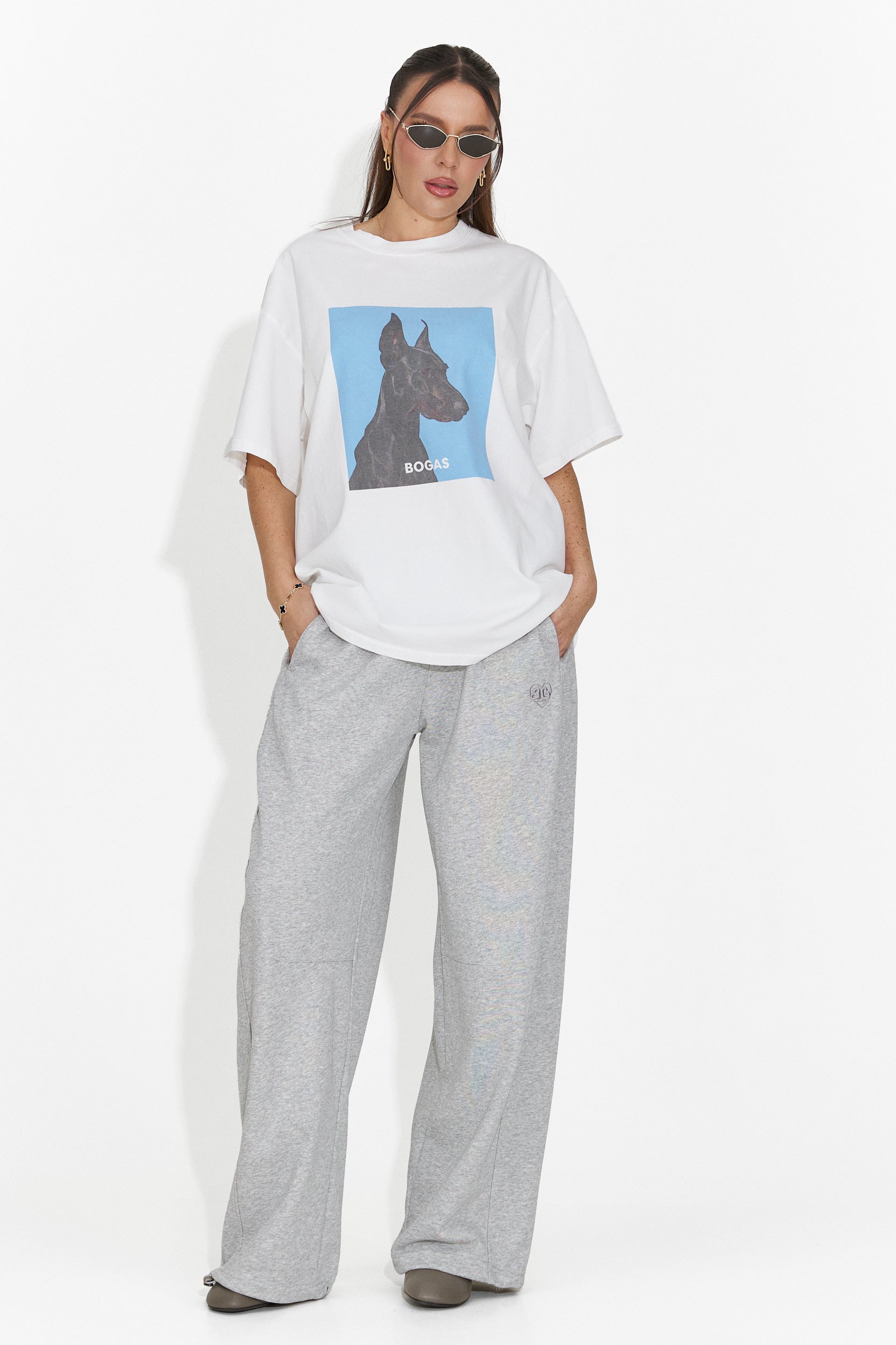 Női fehér hétköznapi póló Solenia Bogas