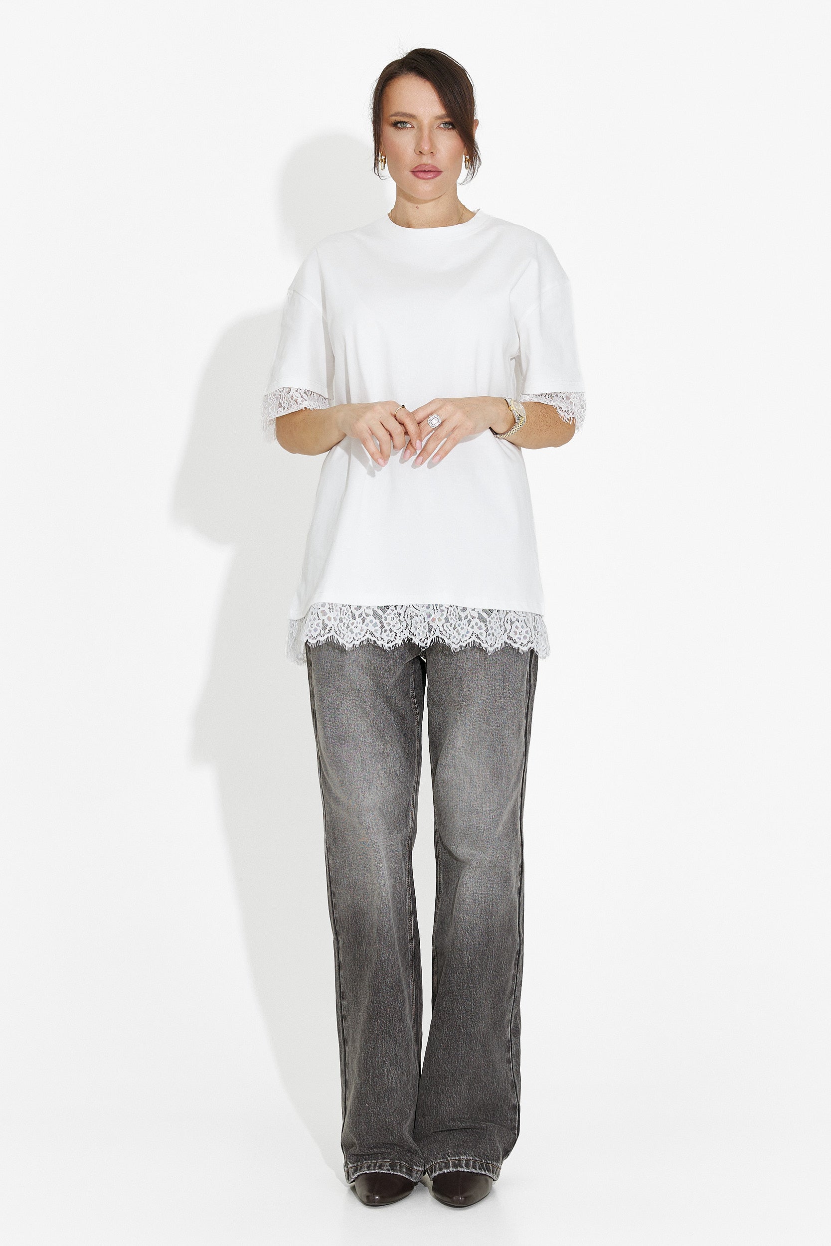 Női fehér, hétköznapi póló Wilda Bogas