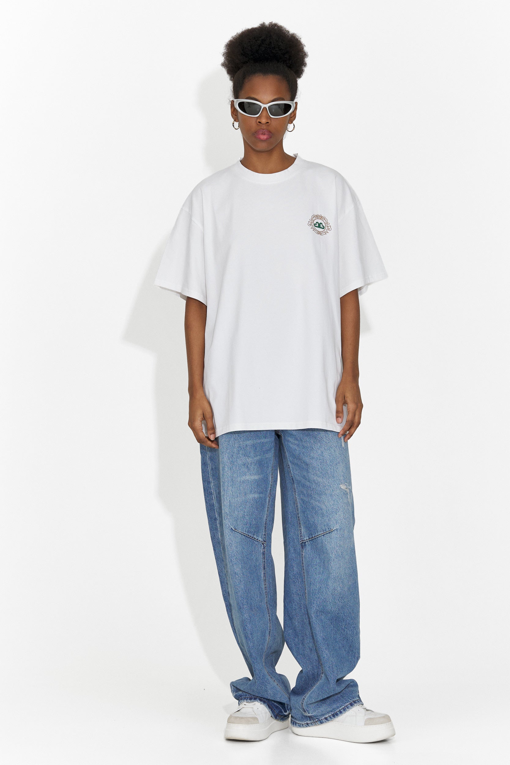 Női fehér hétköznapi póló Cristelia Bogas