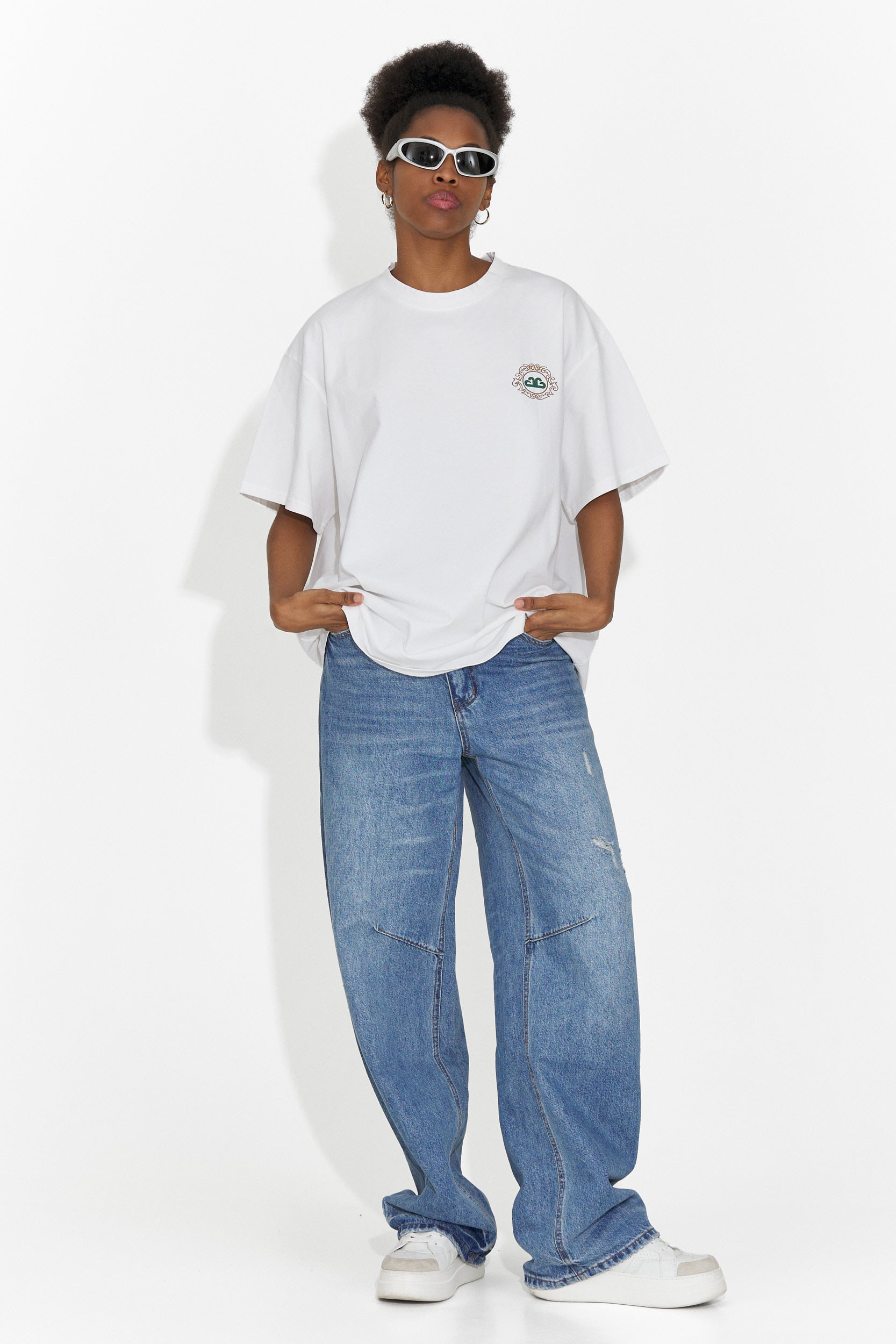 Női fehér hétköznapi póló Cristelia Bogas