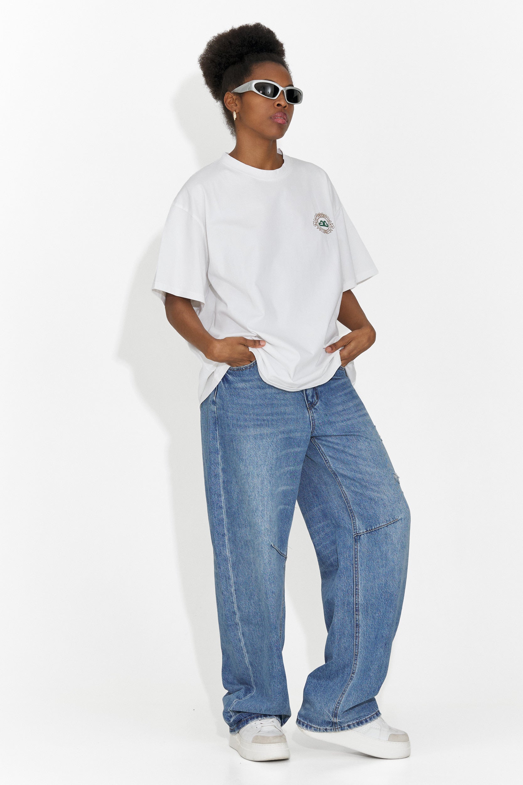 Női fehér hétköznapi póló Cristelia Bogas