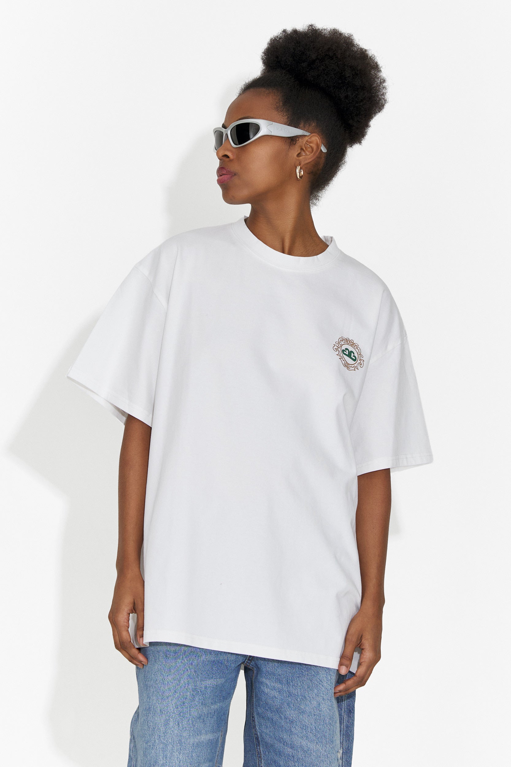 Női fehér, hétköznapi póló Zoenia Bogas