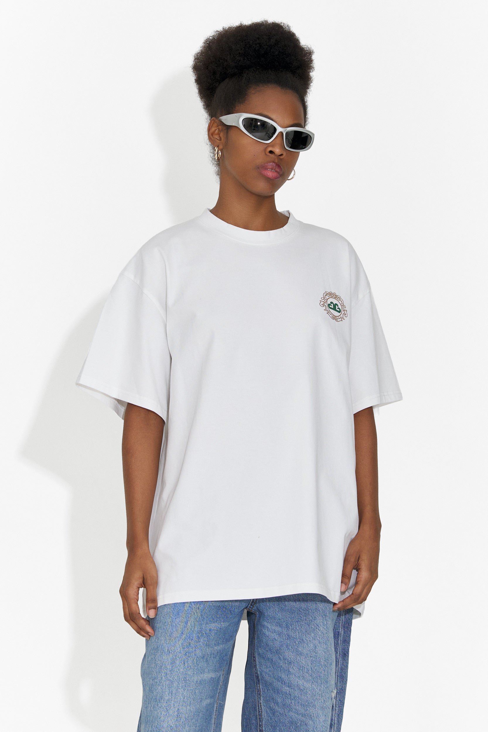 Női fehér, hétköznapi póló Zoenia Bogas