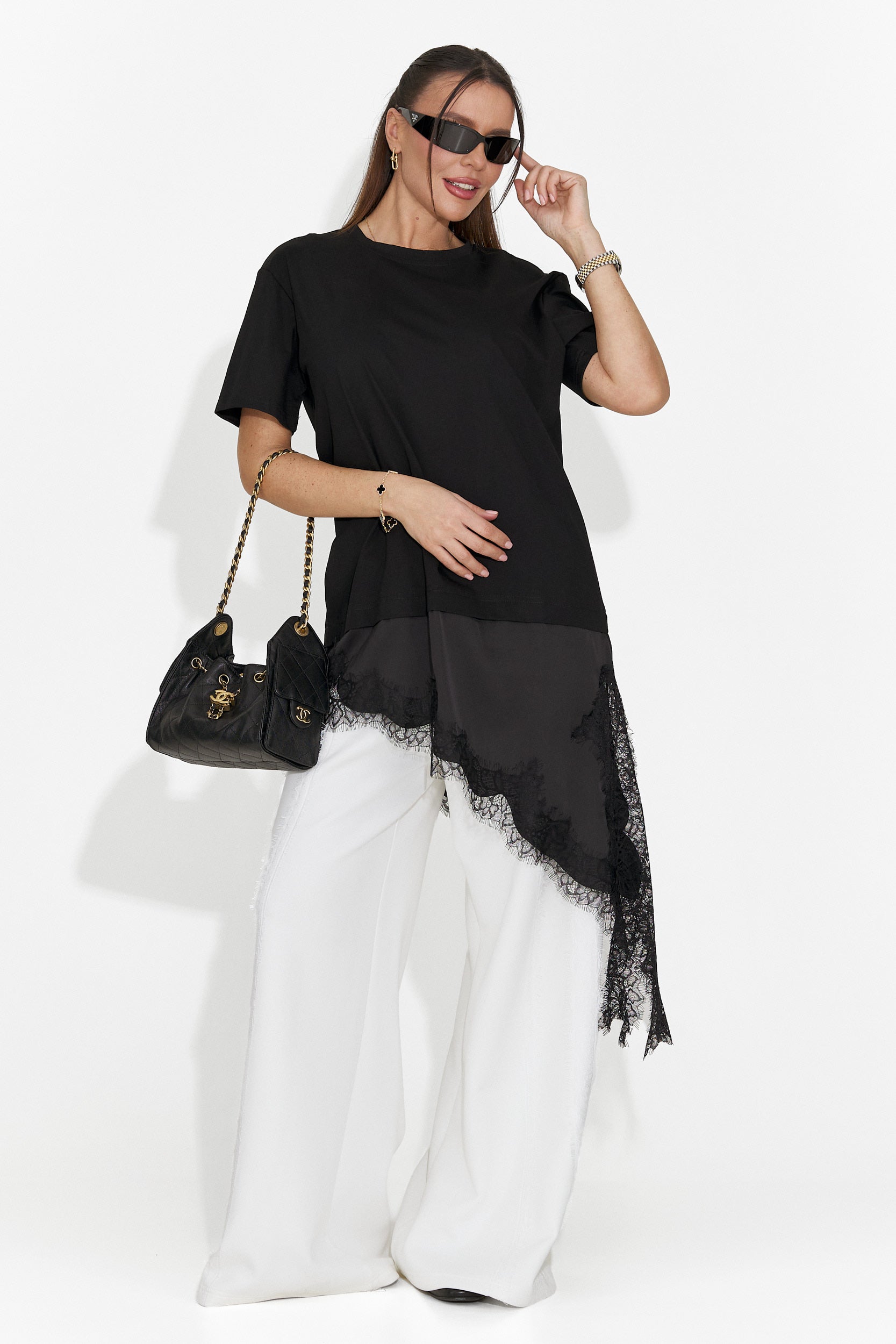 Női fekete hétköznapi póló Arkana Bogas