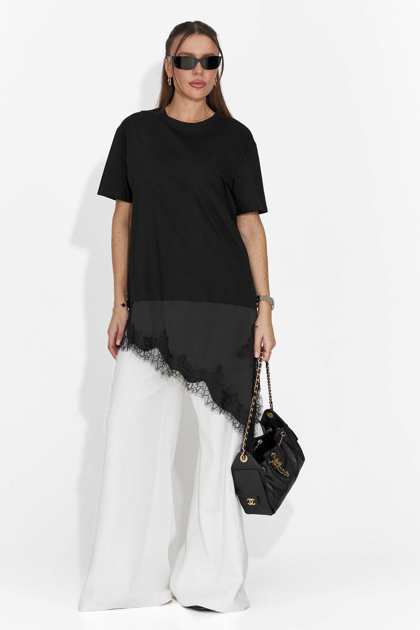 Női fekete hétköznapi póló Arkana Bogas