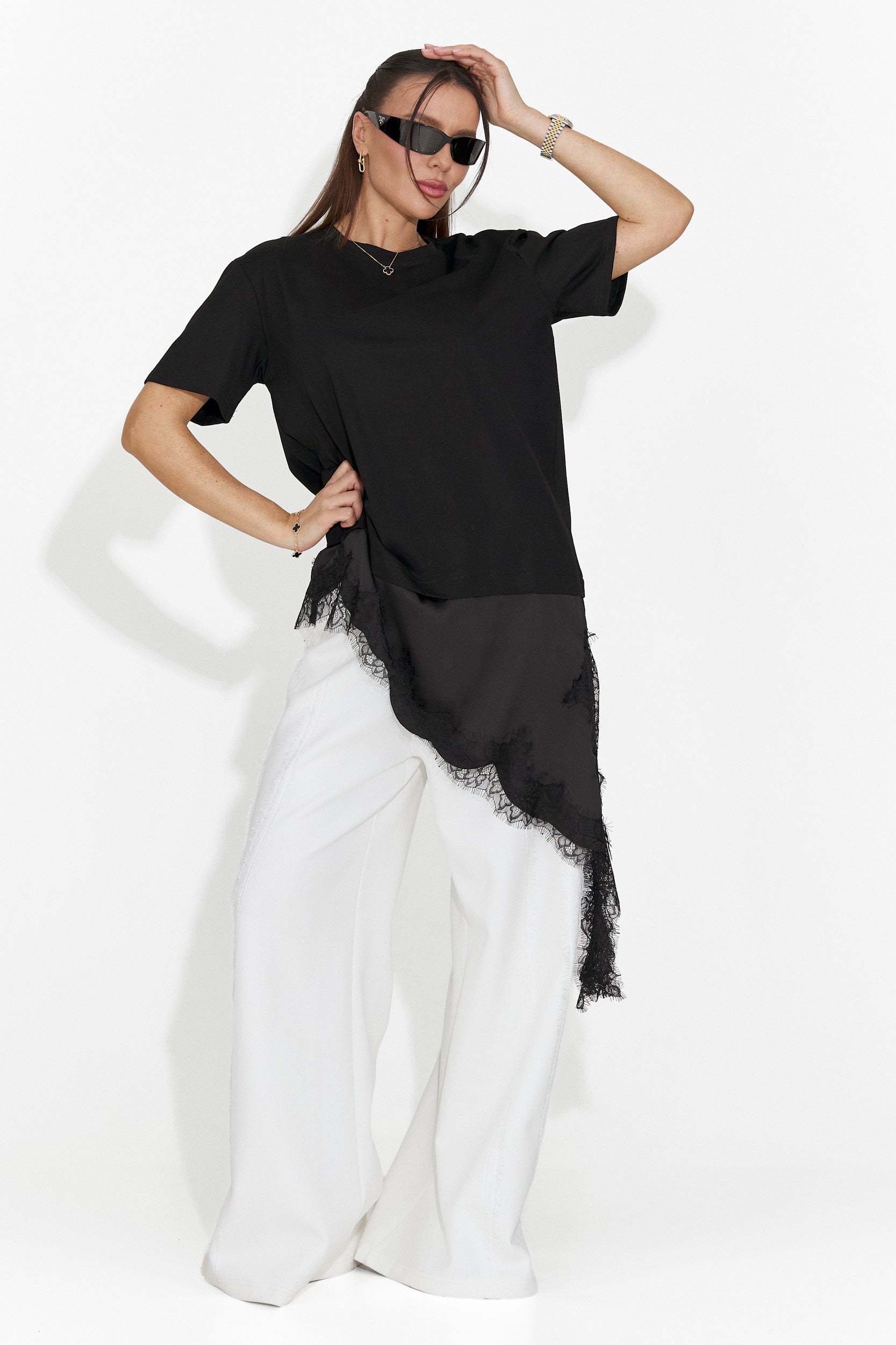 Női fekete hétköznapi póló Arkana Bogas