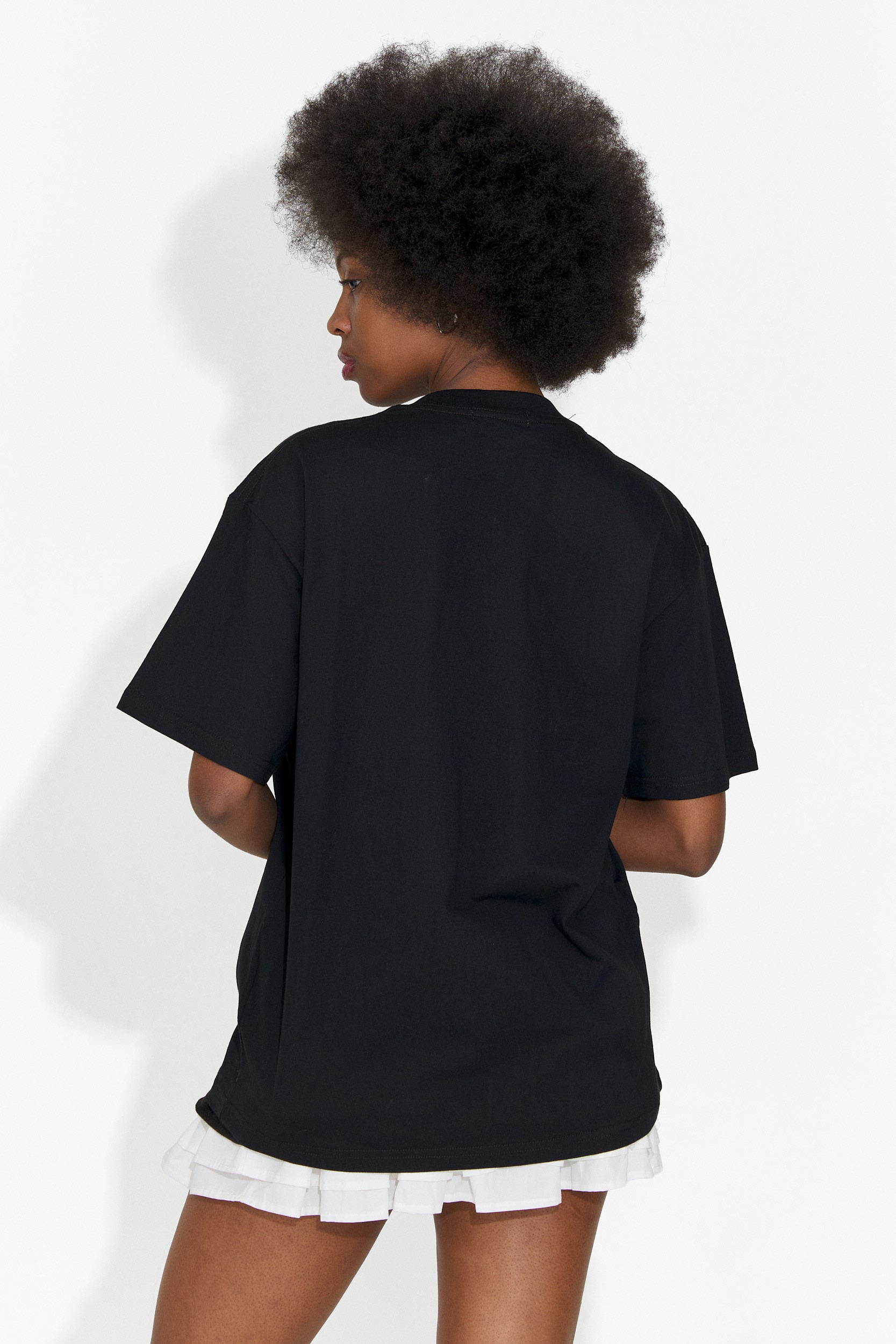 Női fekete, hétköznapi póló Cristelia Bogas