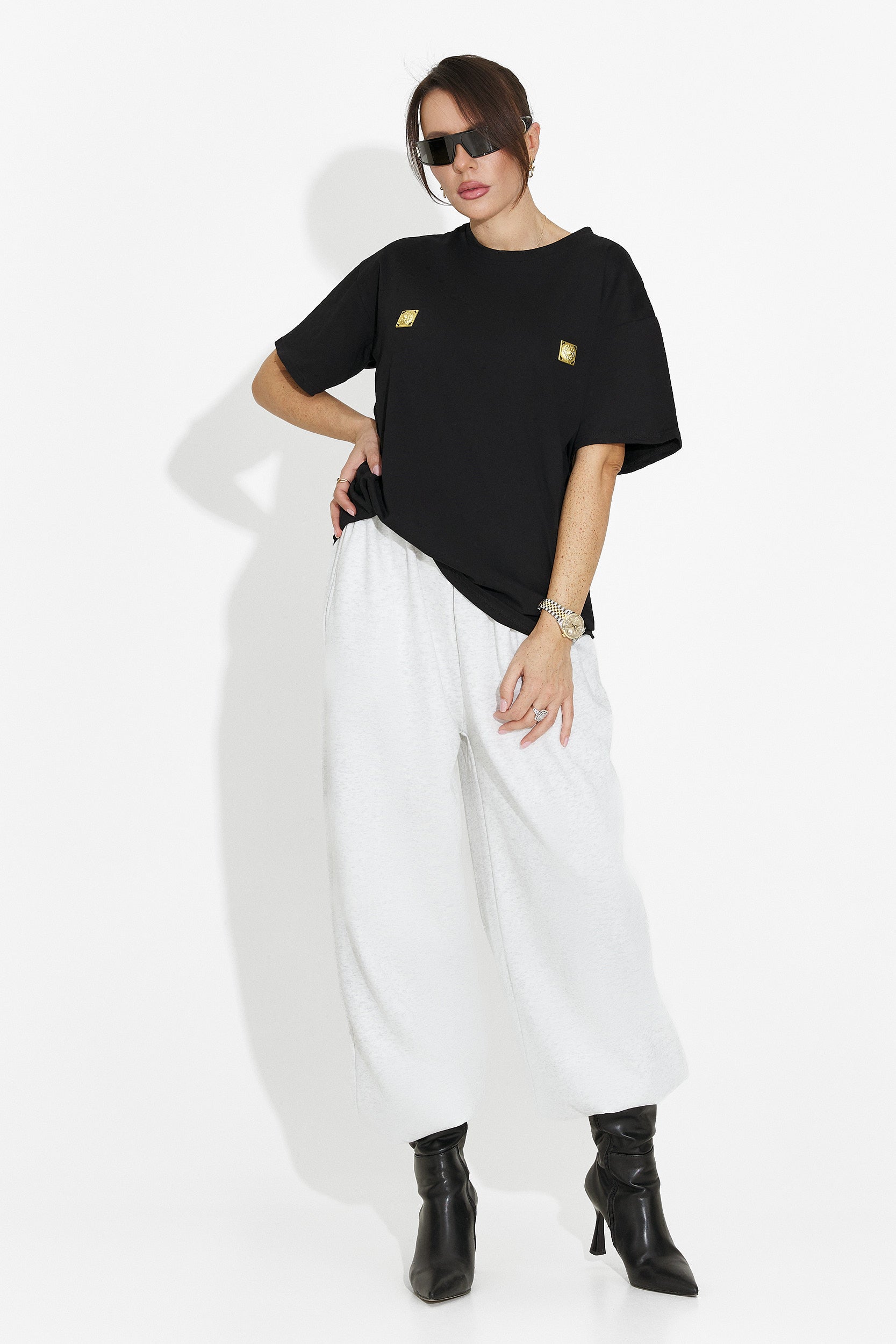 Női fekete hétköznapi póló Lunesa Bogas