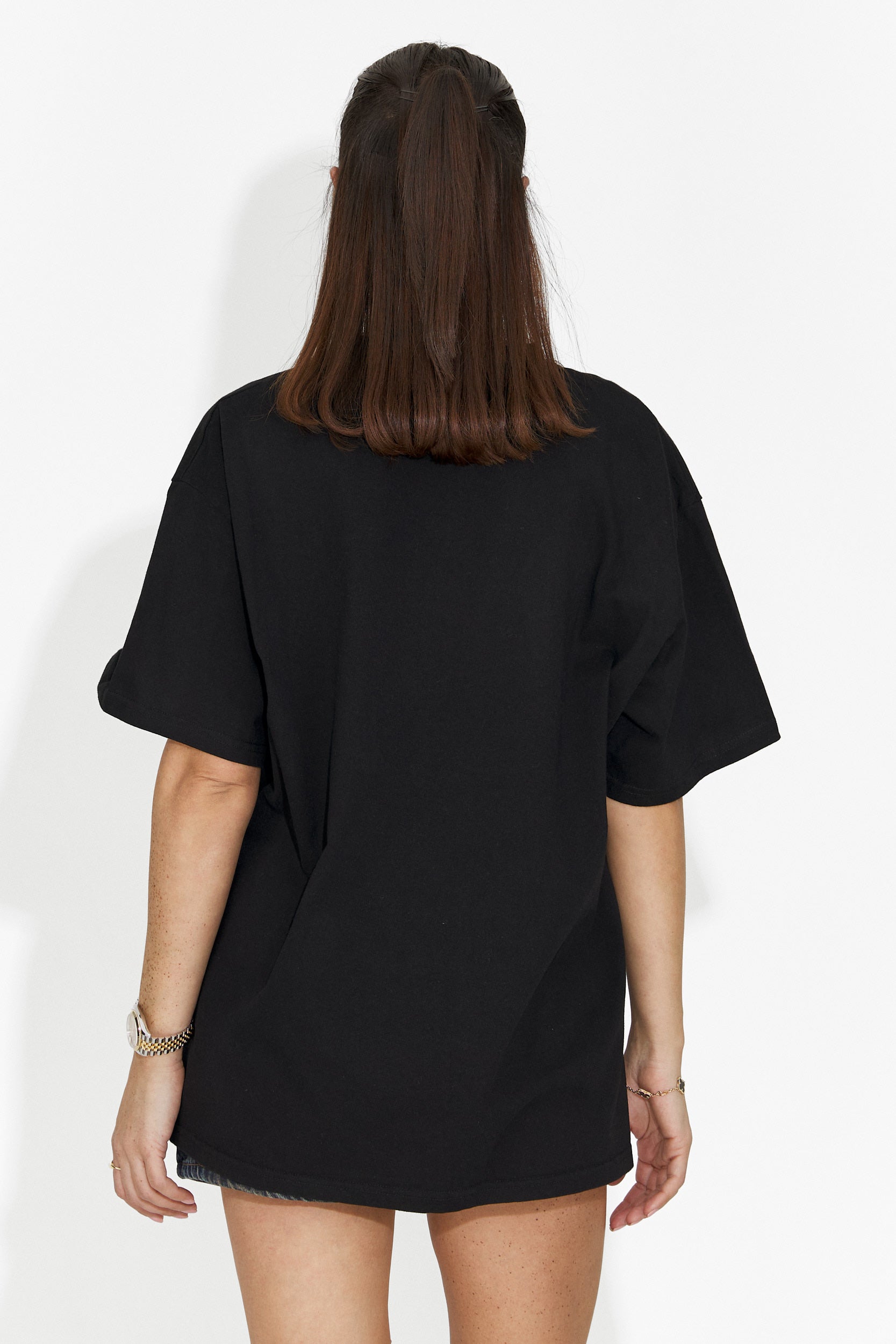 Solenia Bogas Casual Fekete Női Póló