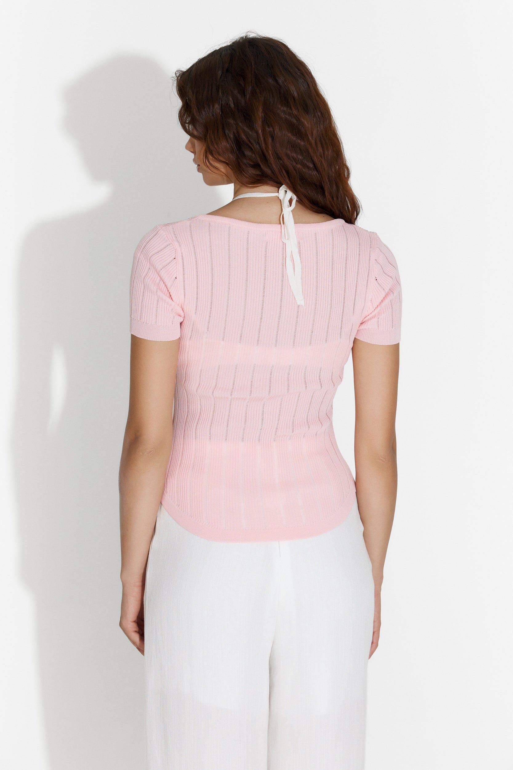 Melton Bogas rózsaszín női alkalmi póló