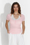 Melton Bogas rózsaszín női alkalmi póló