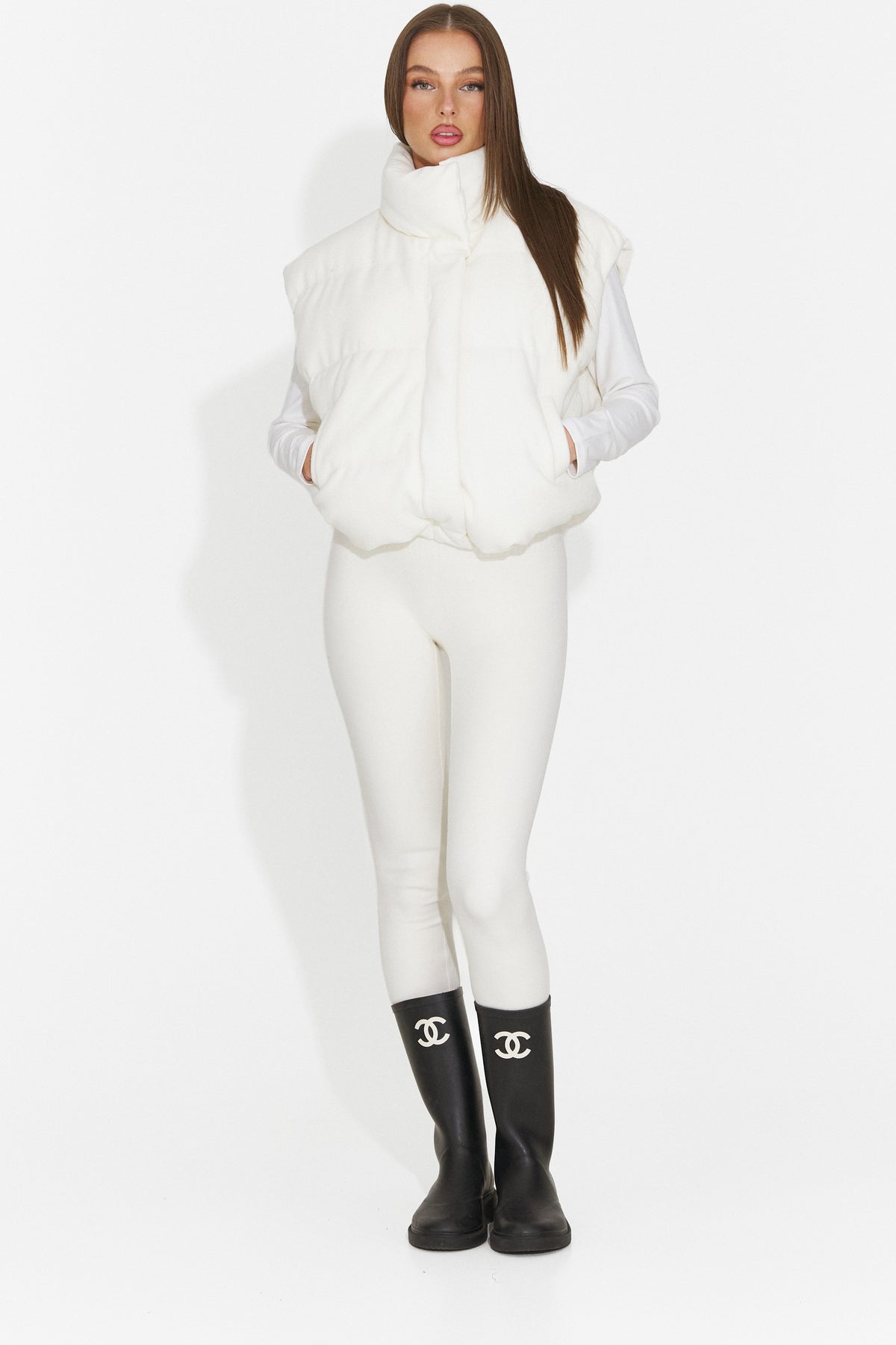 Vesta casual crem Glymzesia Bogas