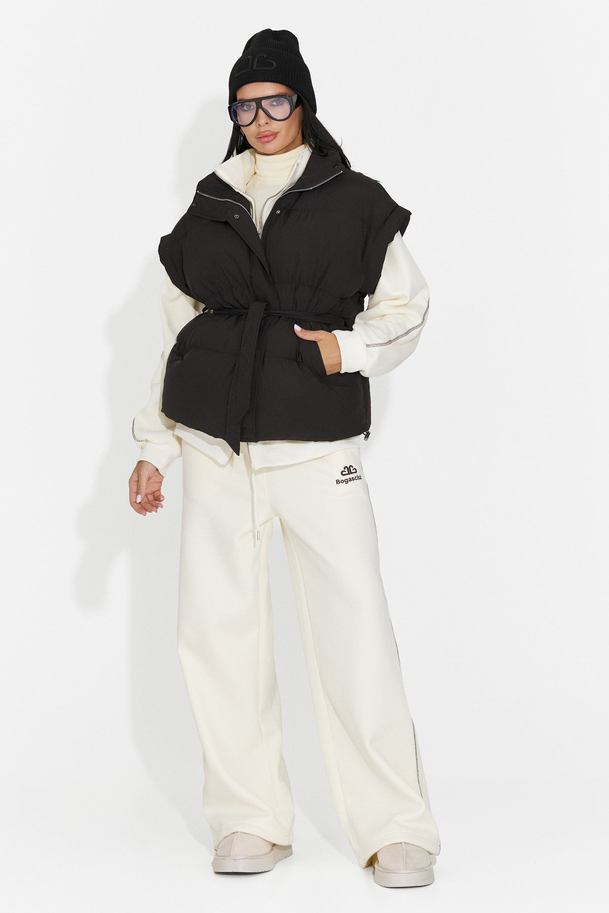 Vesta casual neagra Selitsoria Bogas