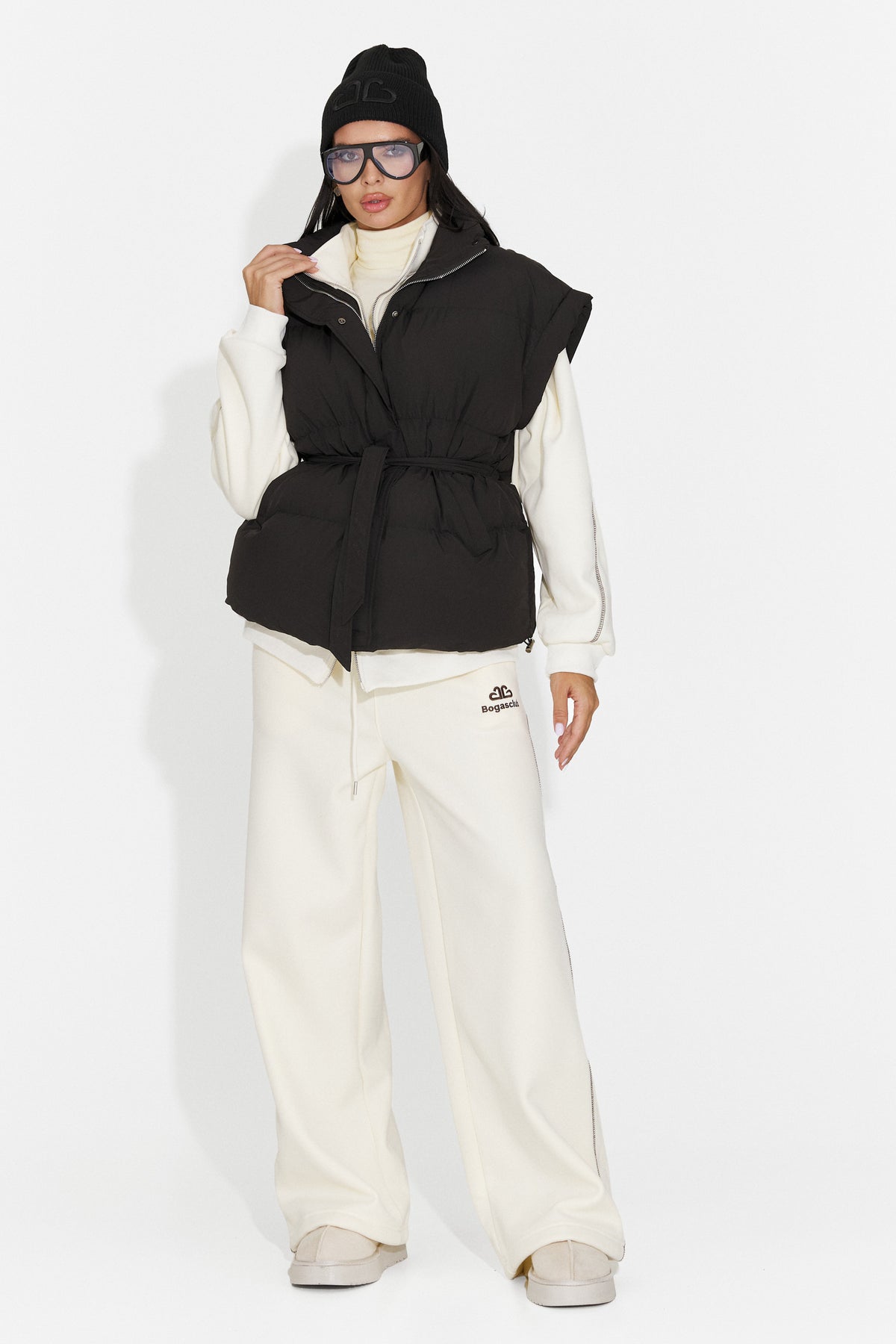 Vesta casual neagra Selitsoria Bogas