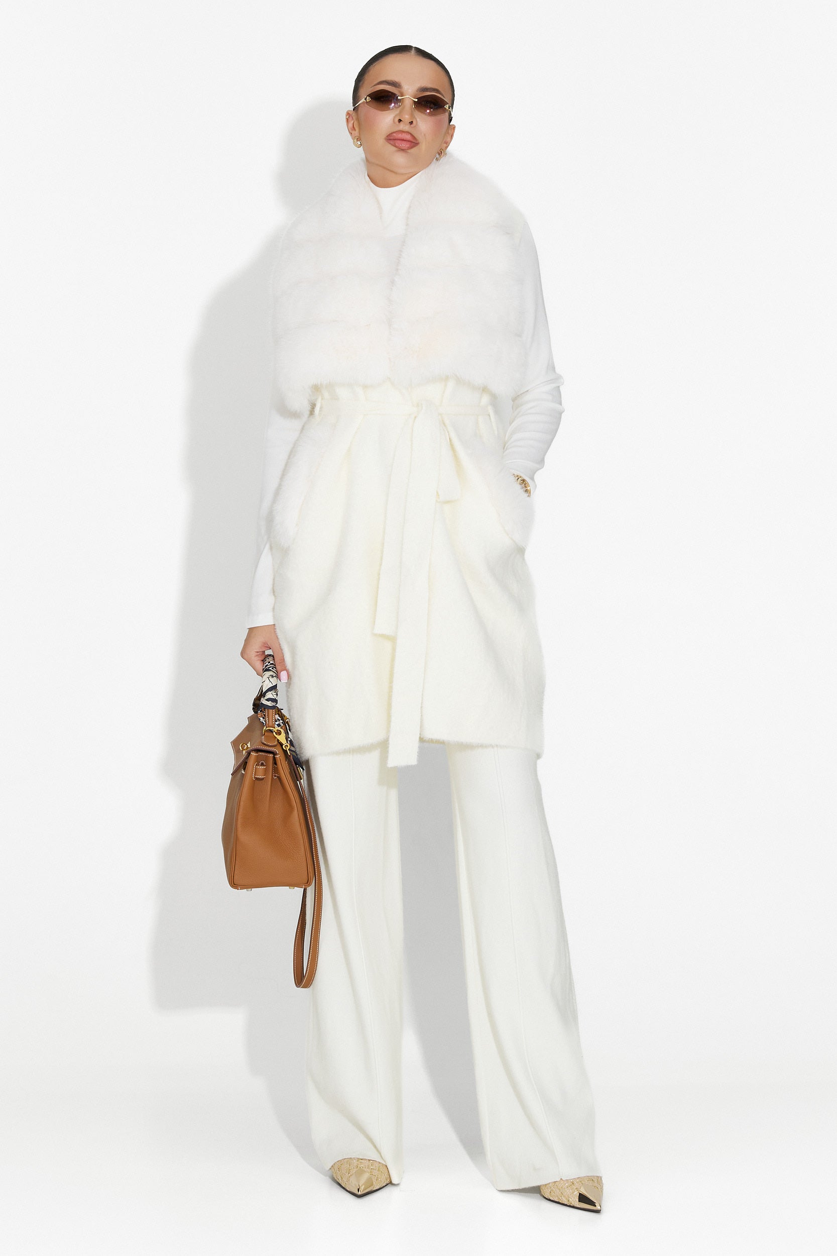 Beige Cloria Bogas Női Mellény