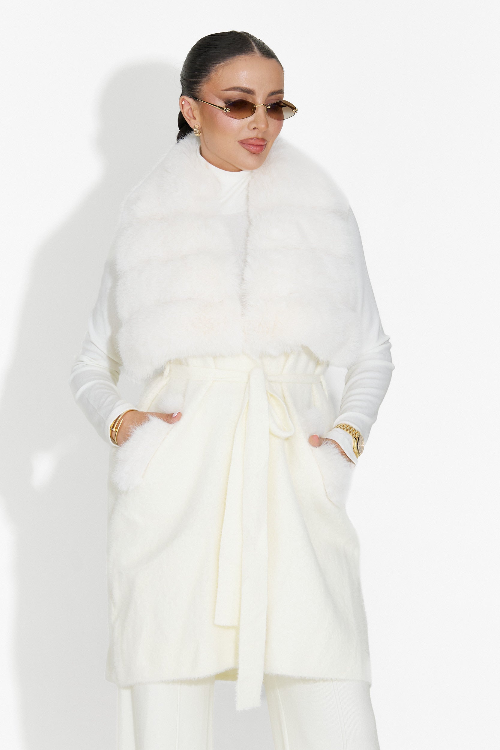 Beige Cloria Bogas Női Mellény