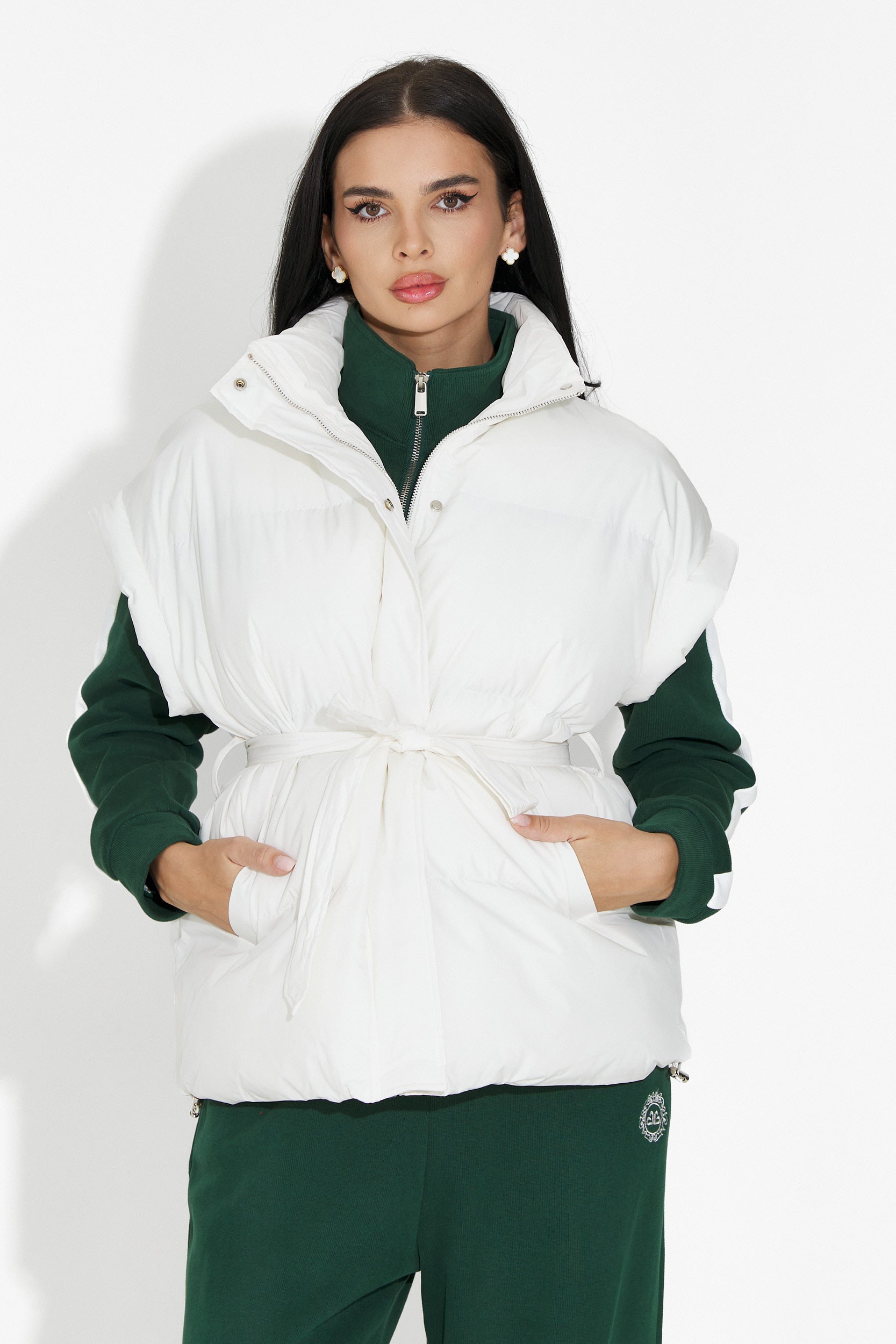 Denoria Bogas Hétköznapi Fehér Női Mellény