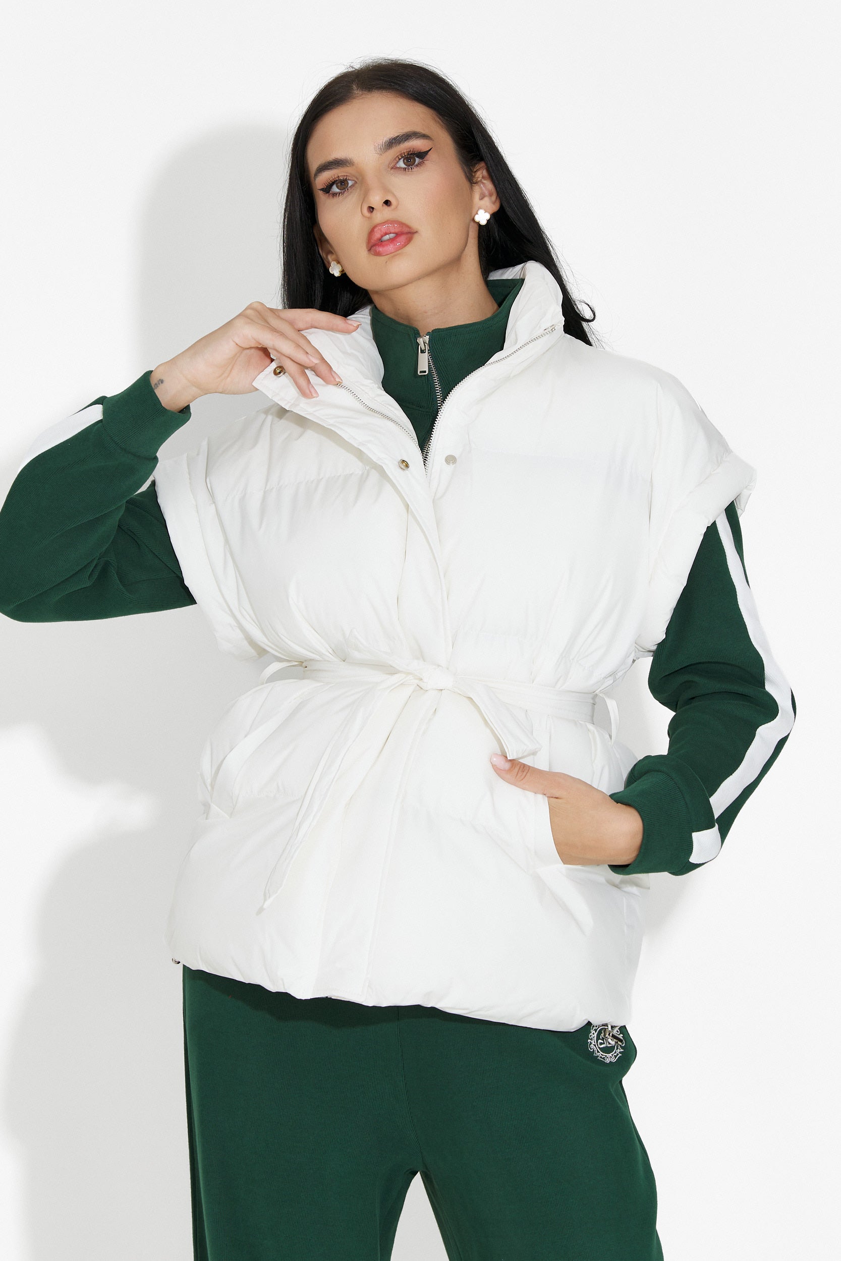 Denoria Bogas Hétköznapi Fehér Női Mellény