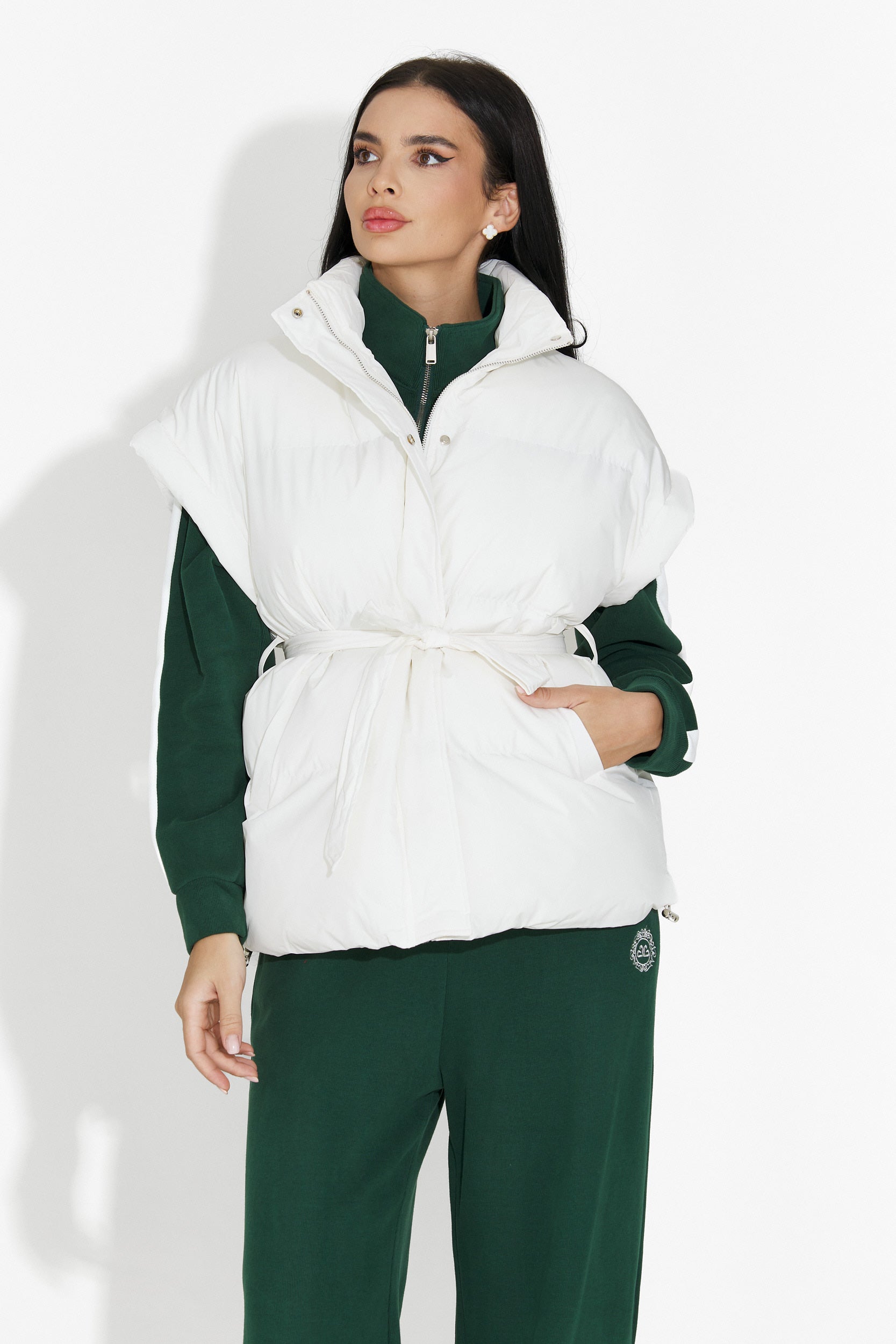 Denoria Bogas Hétköznapi Fehér Női Mellény