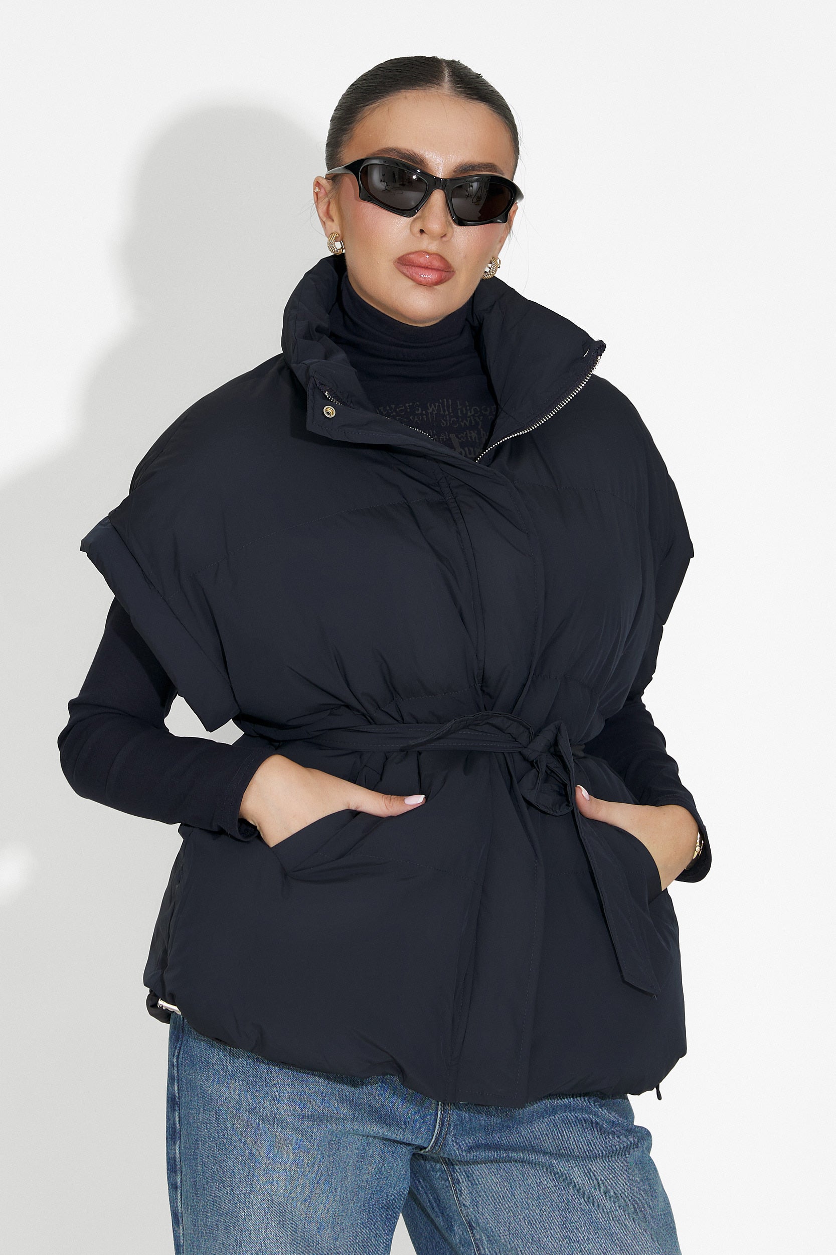 Denoria Bogas Tengerészkék Alkalmi Női Mellény