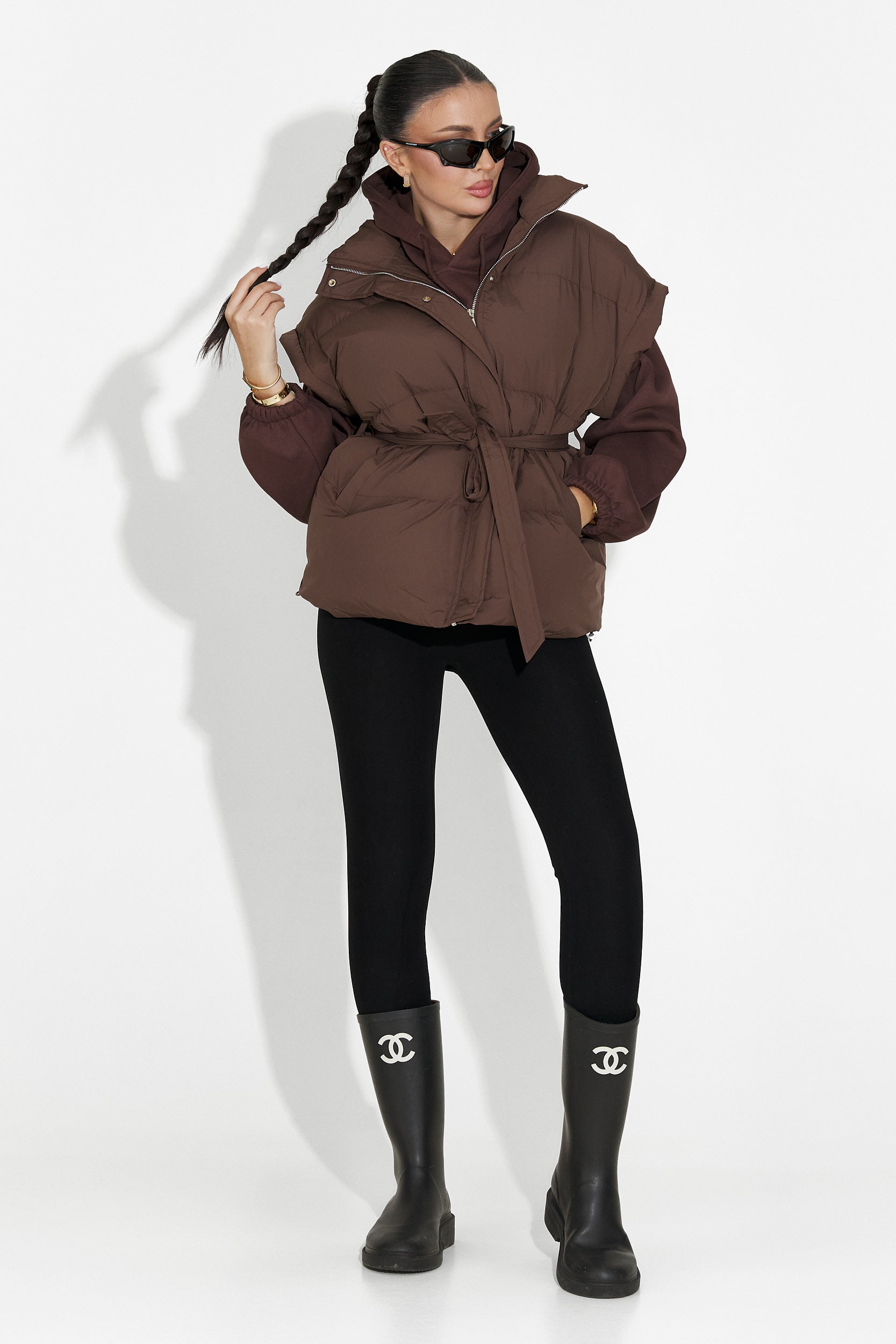 Denoria Bogas Barna Hétköznapi Női Mellény