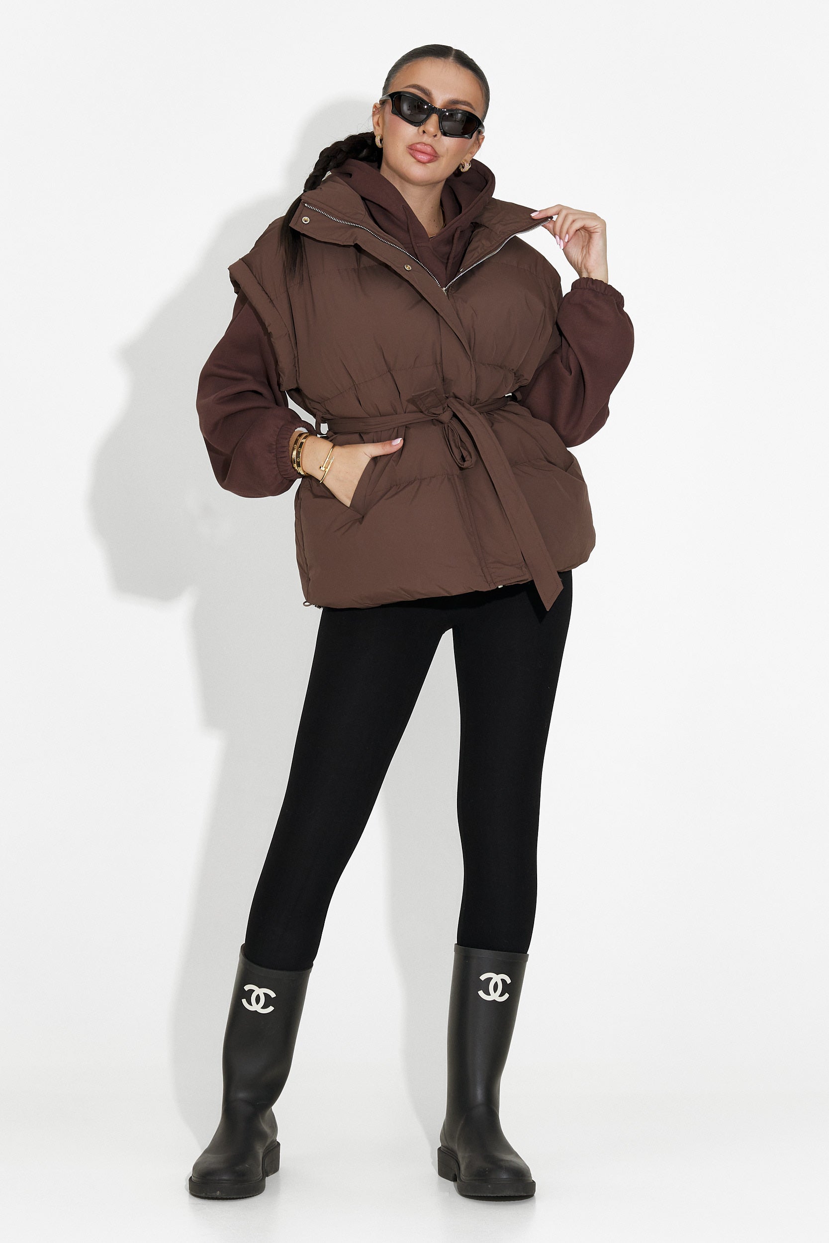 Denoria Bogas Barna Hétköznapi Női Mellény