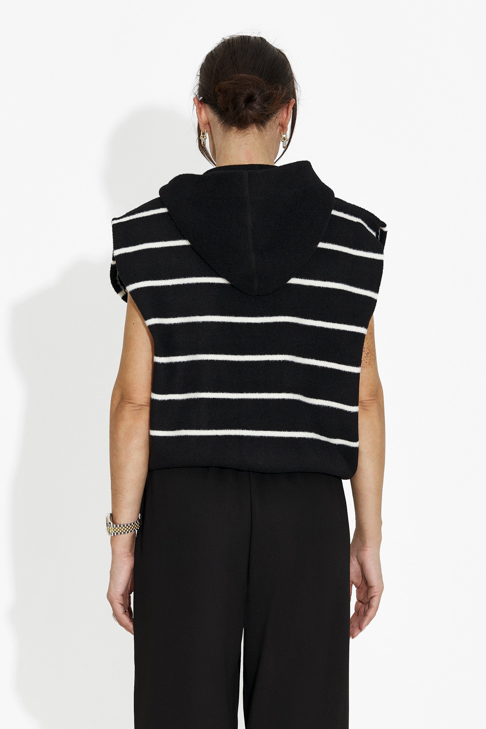 Fekete női alkalmi mellény Odeisa Bogas