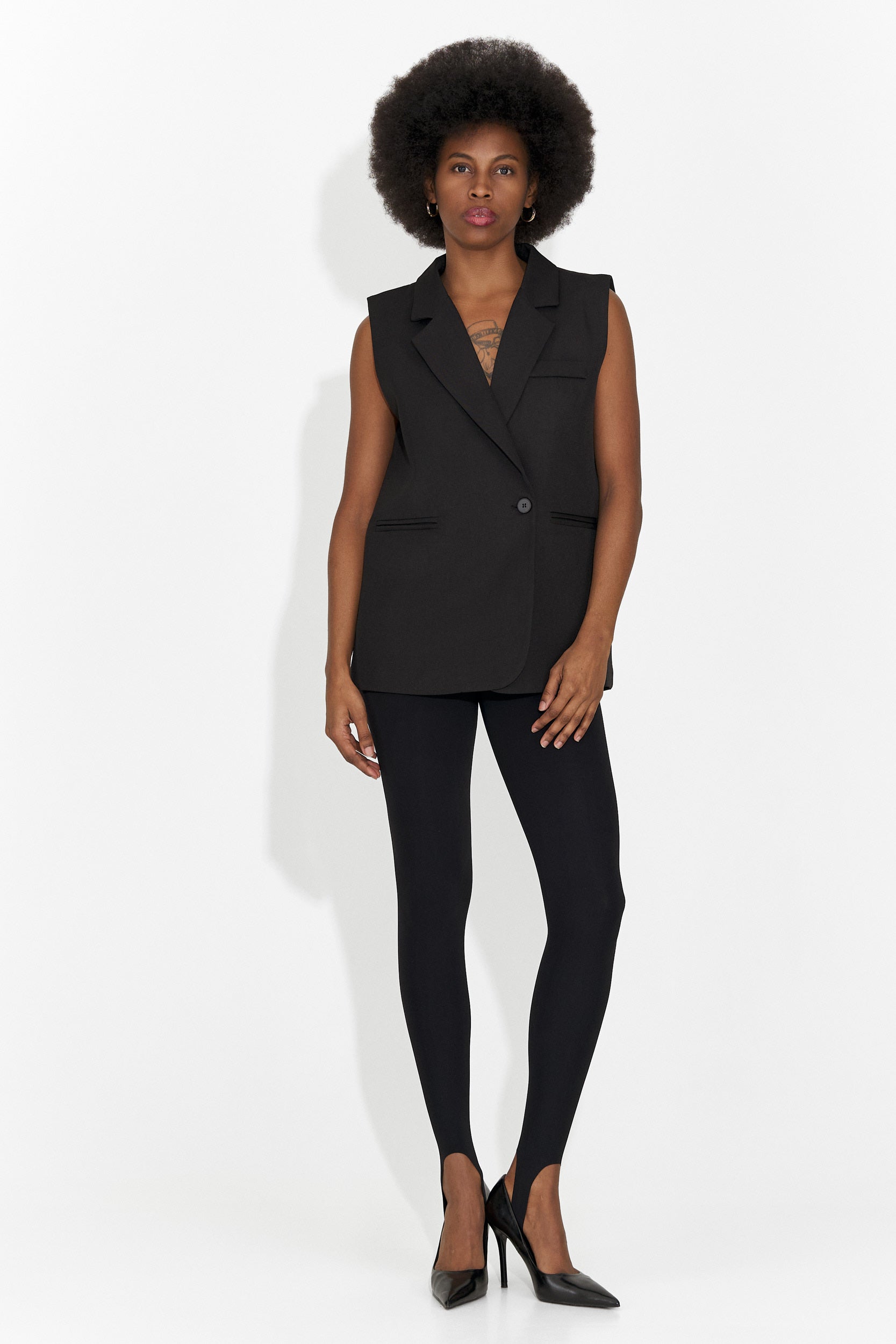 Elegáns fekete női mellény Ciela Bogas