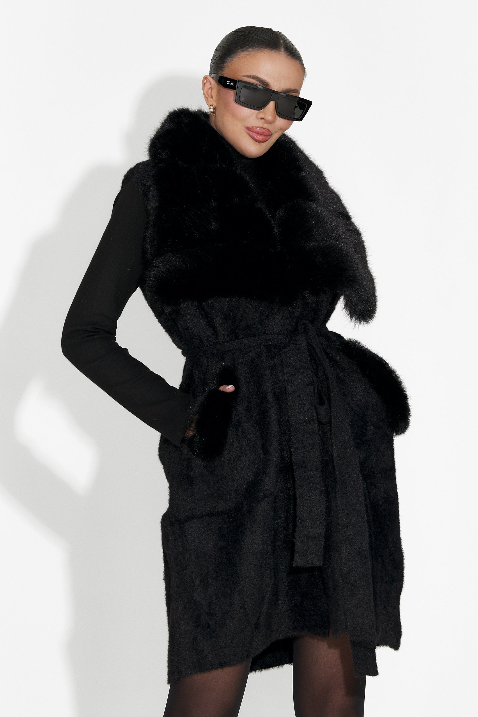 Cloria Bogas Fekete Hölgy Mellény