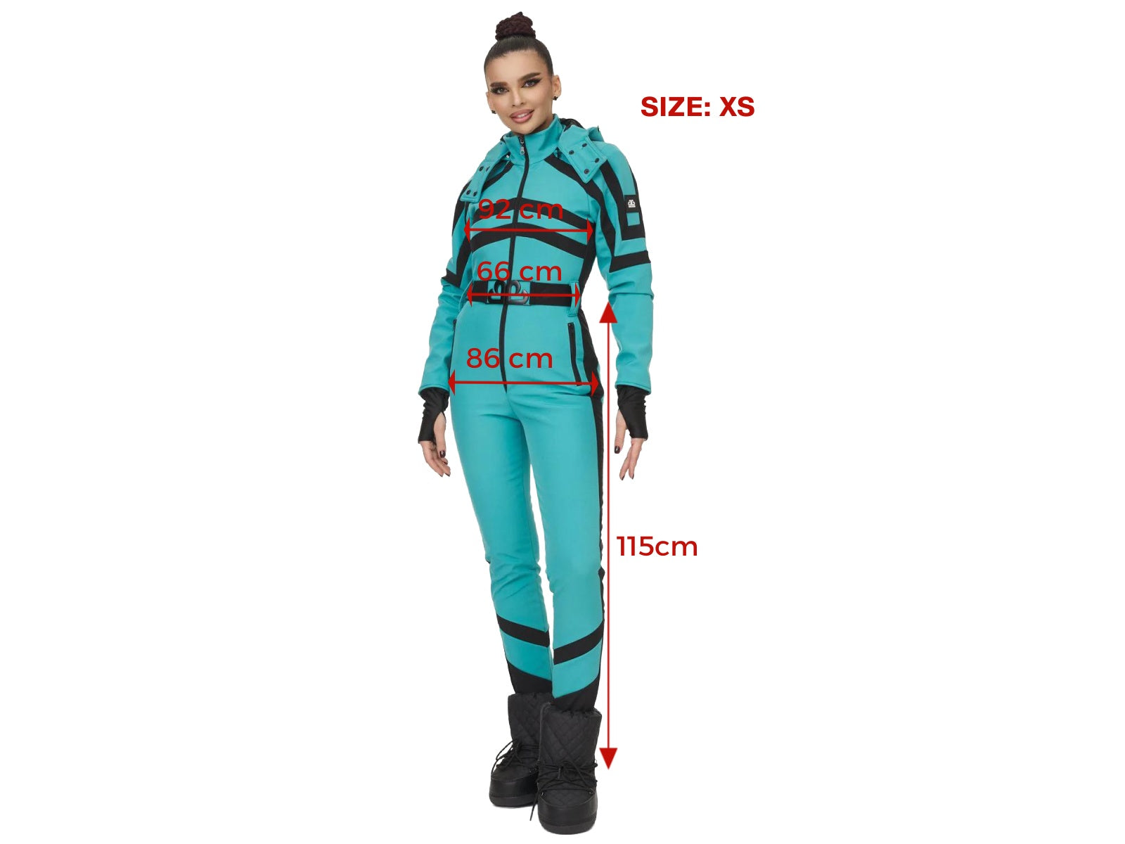 Türkiz alkalmi síoverall Abyem Bogas