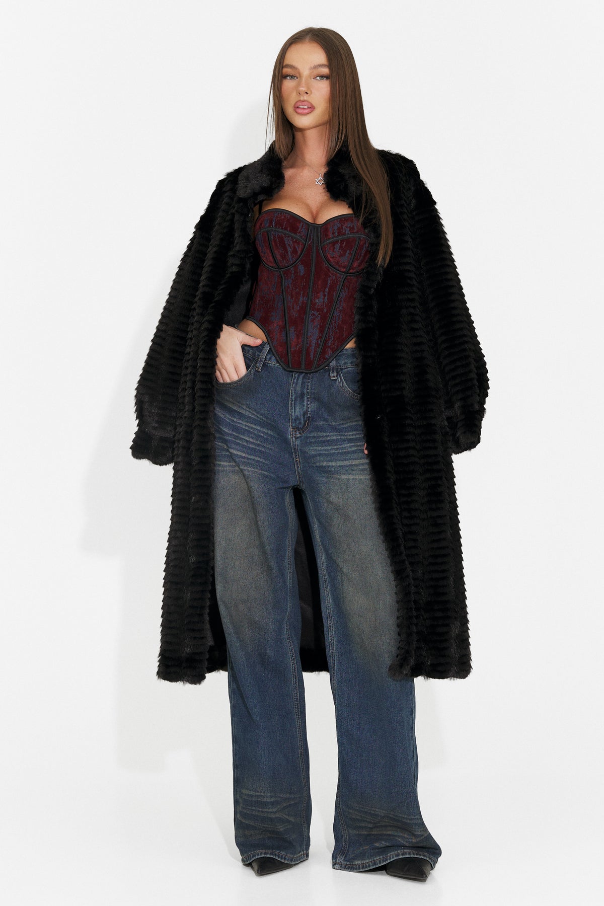 Blugi casual albastri Chemuila Bogas
