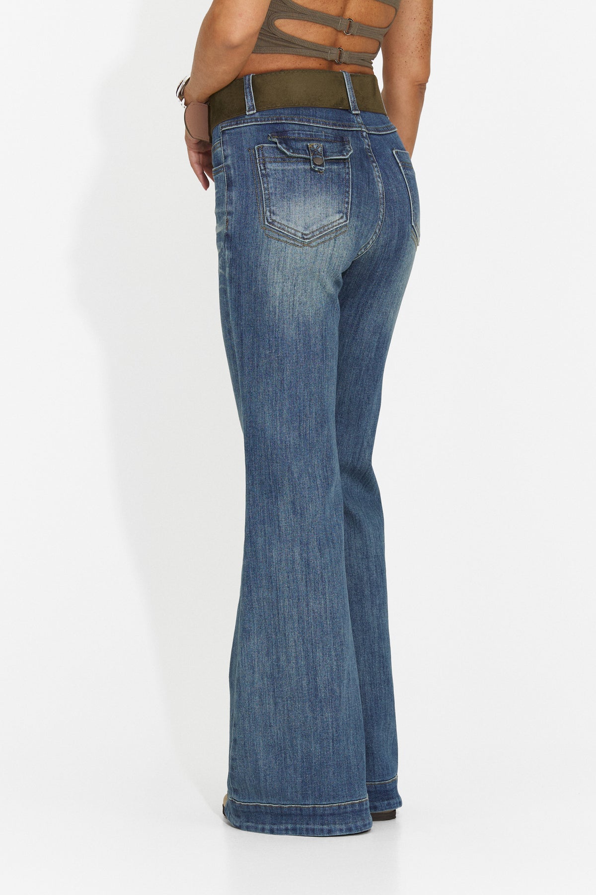 Blugi casual albastri Nsiuara Bogas