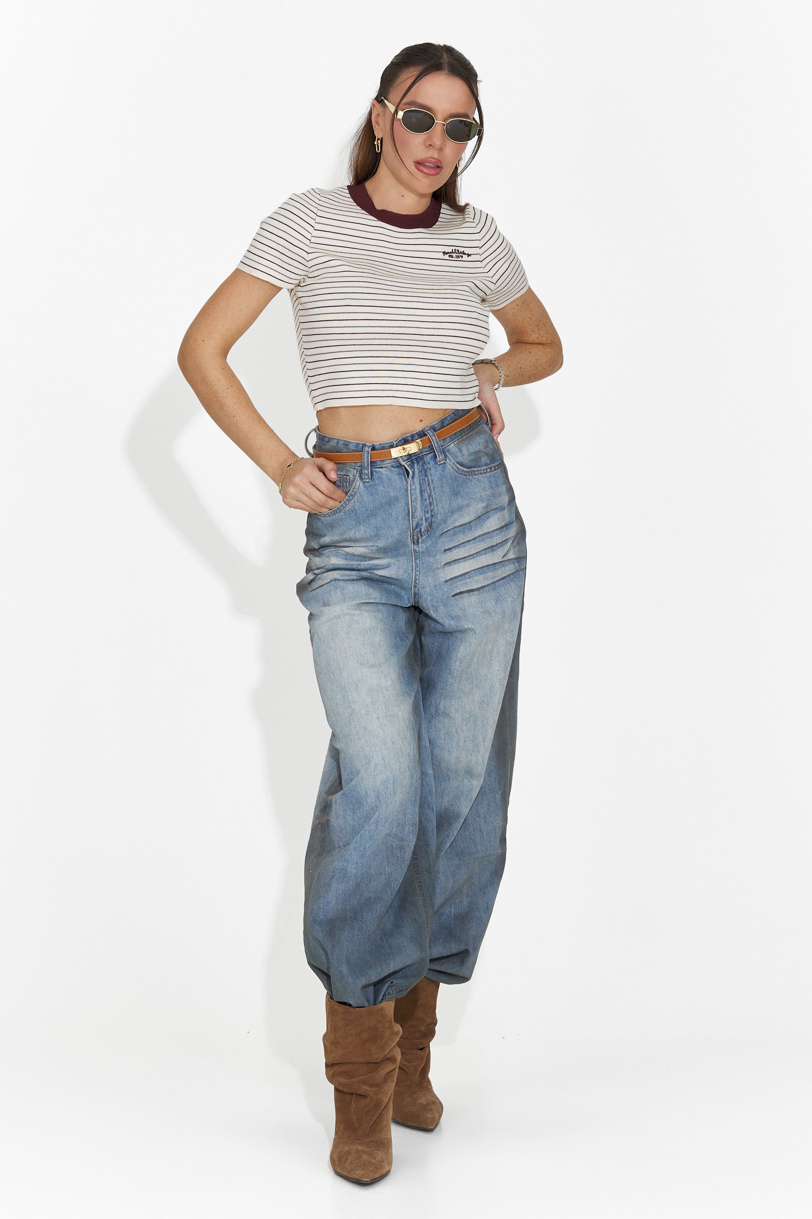 Női hétköznapi kék farmer Siminia Bogas