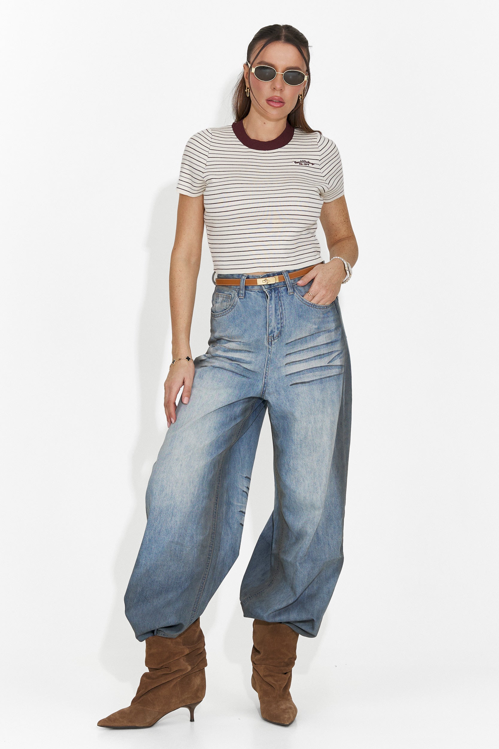 Női hétköznapi kék farmer Siminia Bogas