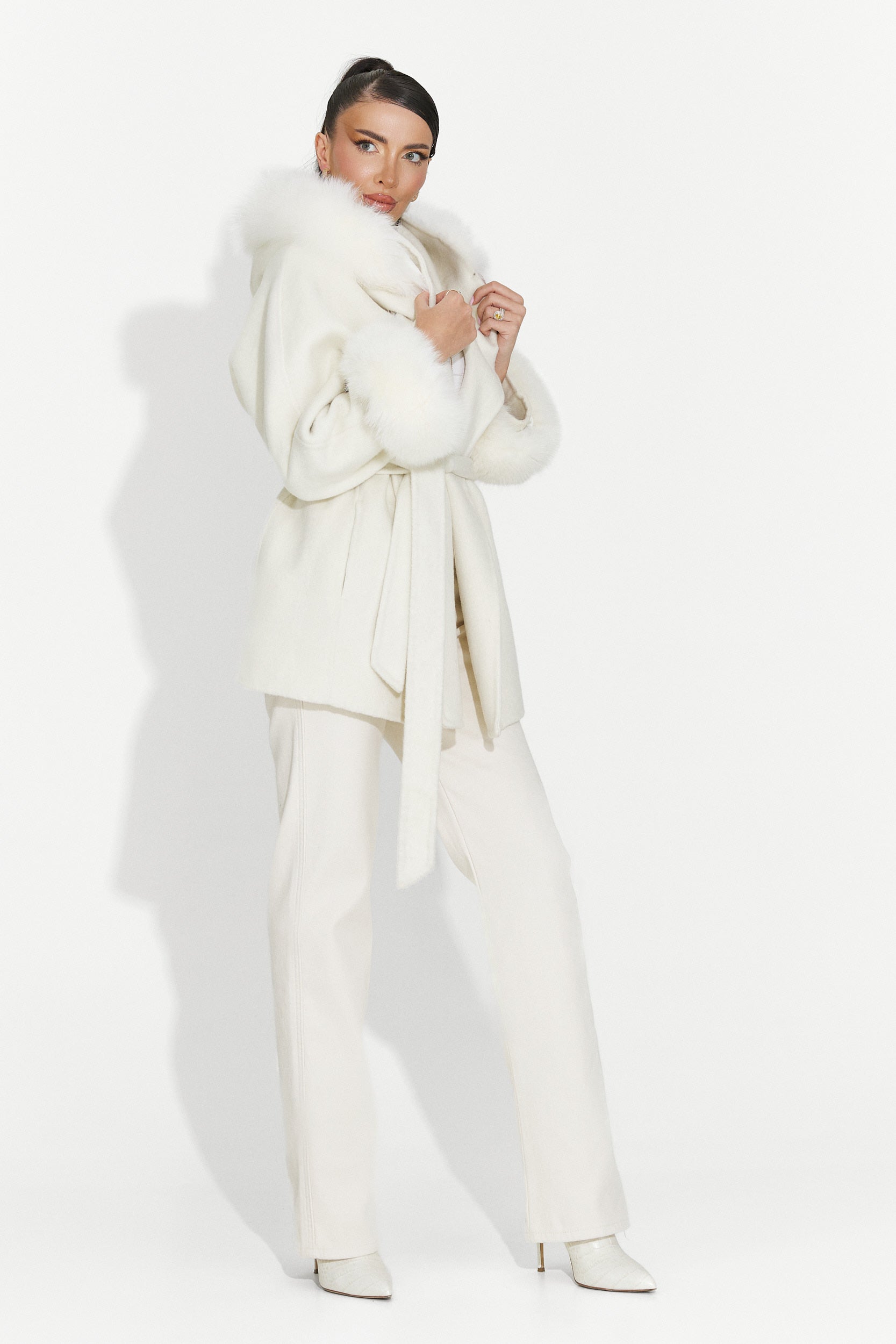 Női alkalmi bézs farmer Brisia Bogas