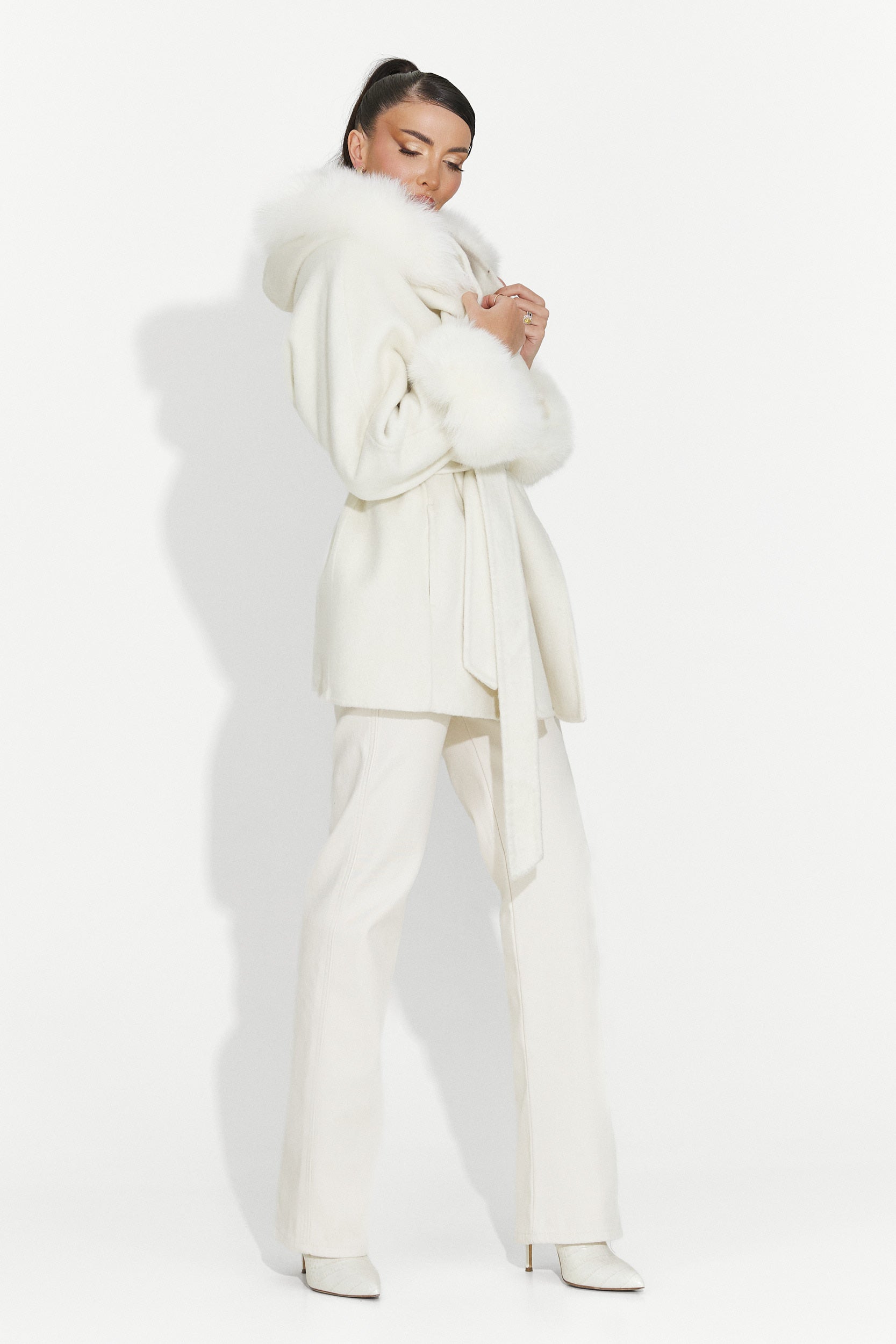 Női alkalmi bézs farmer Brisia Bogas