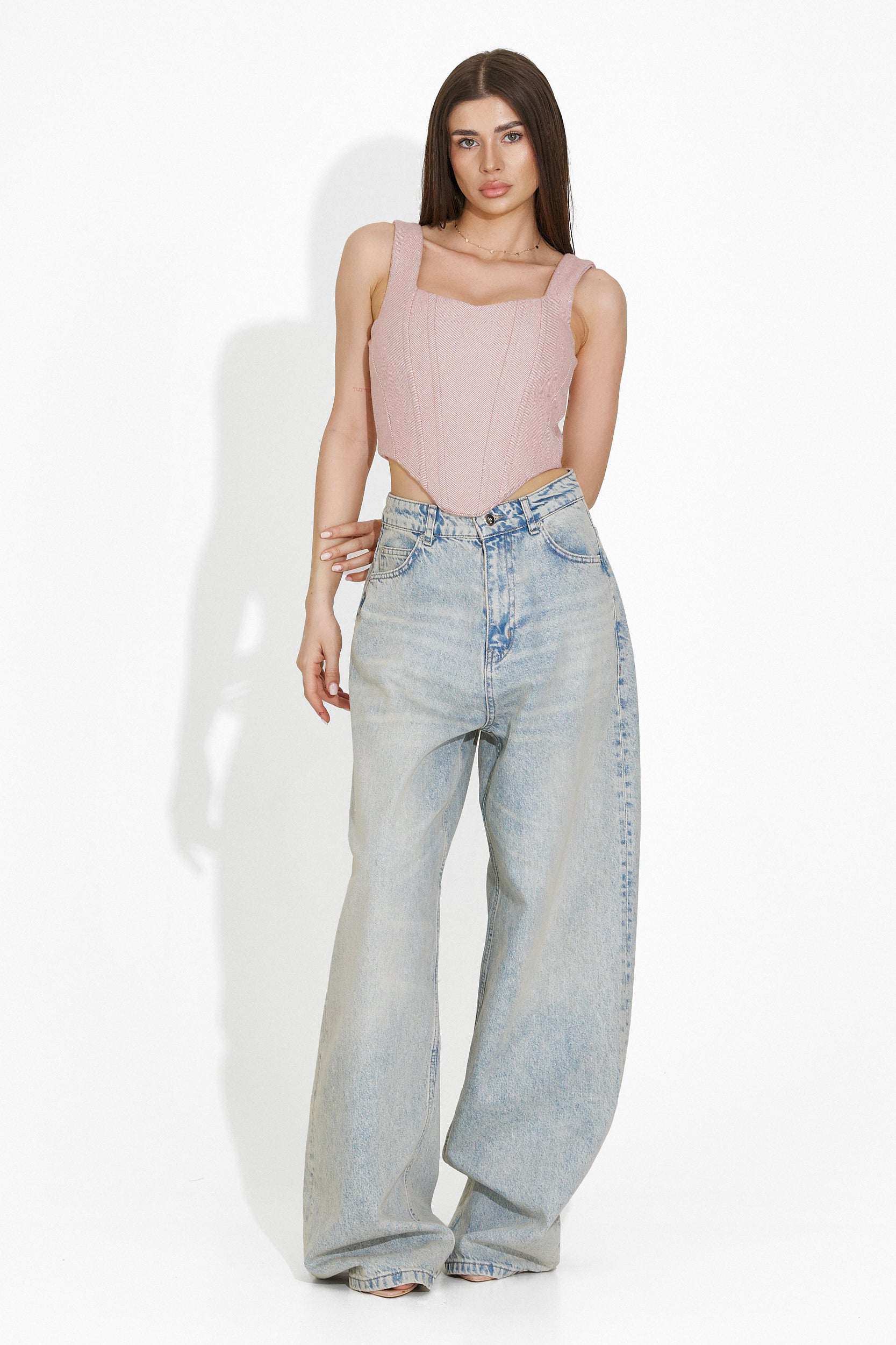 Karysa Bogas női kék casual farmer