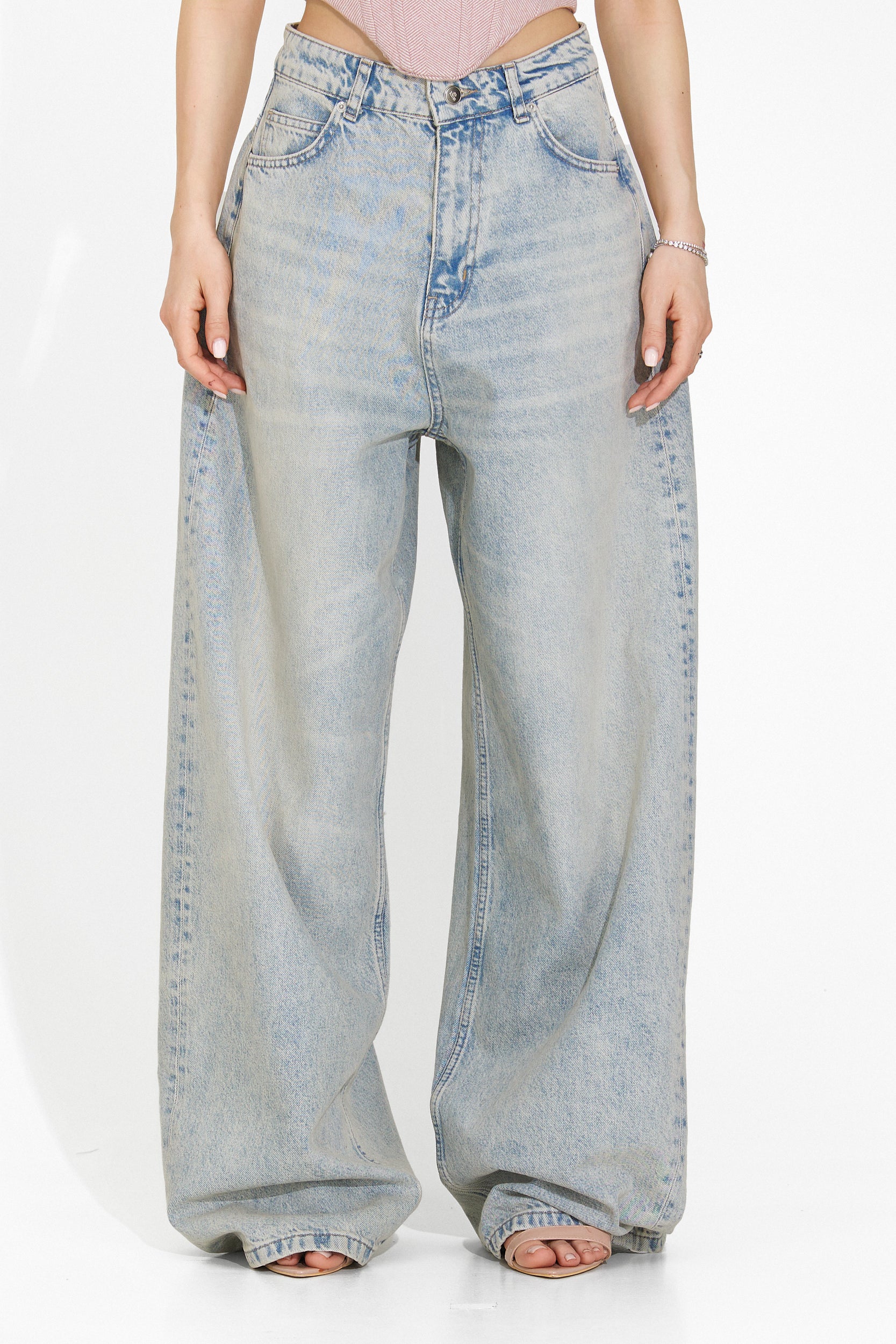 Karysa Bogas női kék casual farmer