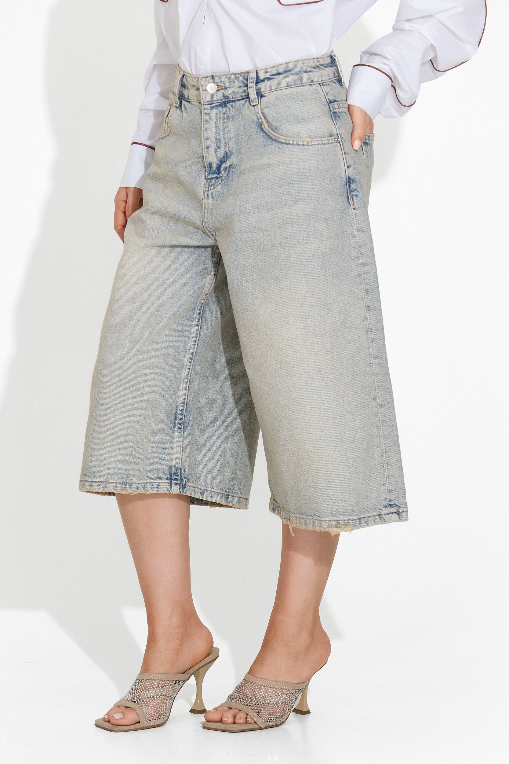 Louela Bogas kék női casual farmer