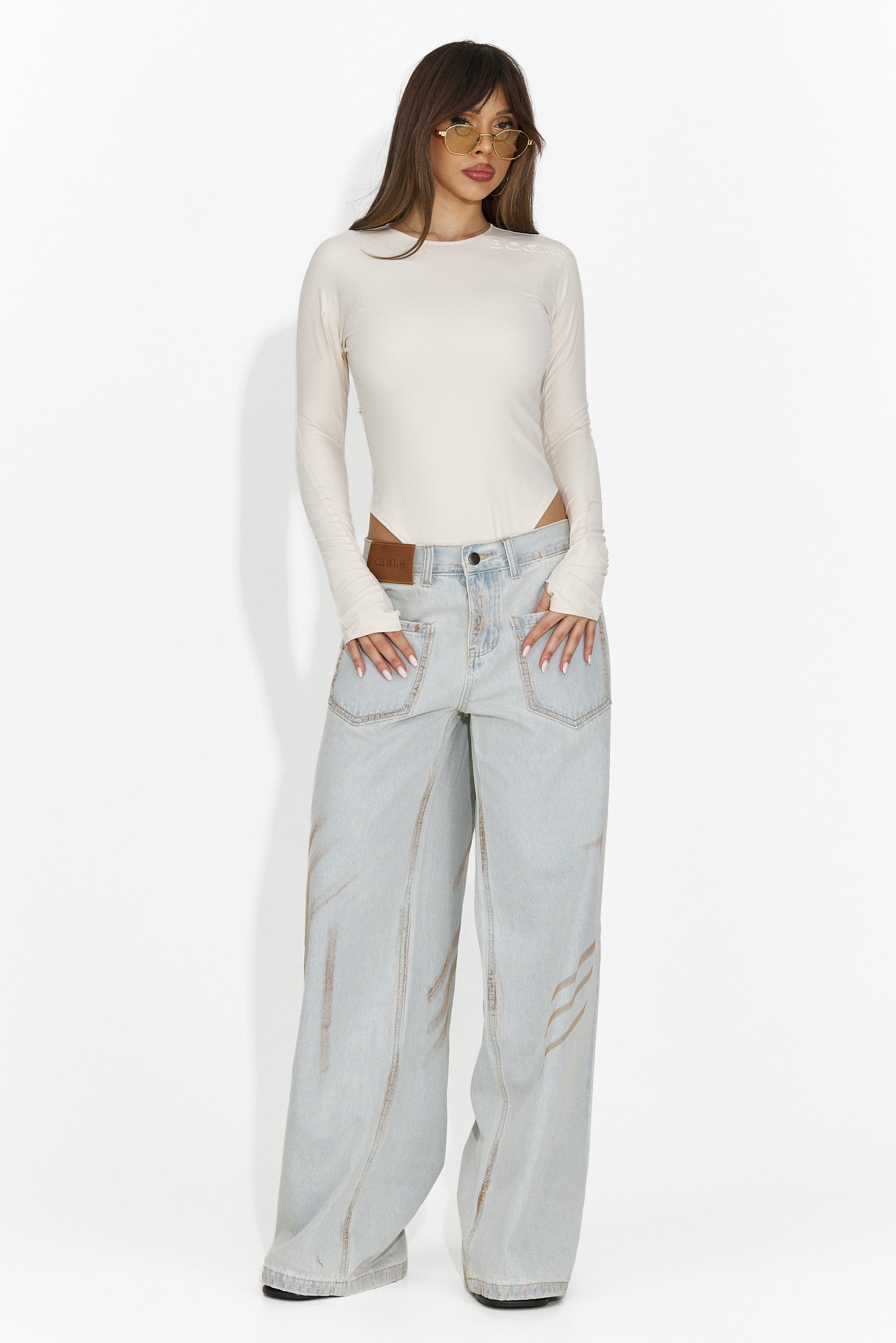 Női világoskék casual farmer Taby Bogas