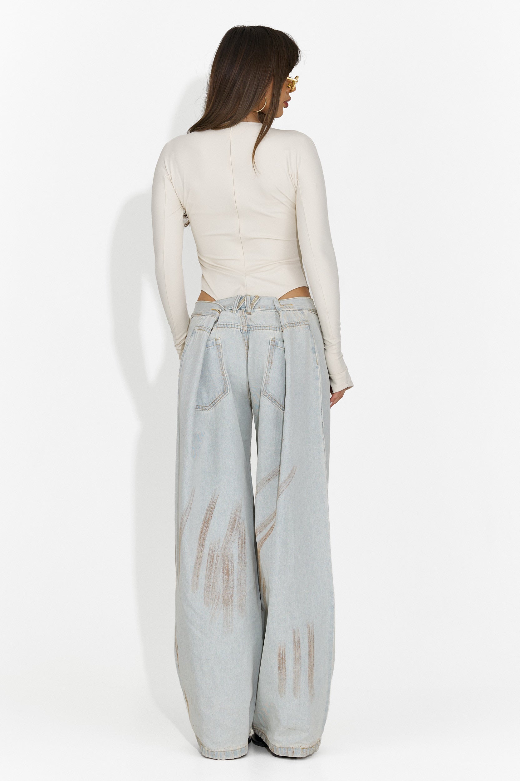 Női világoskék casual farmer Taby Bogas