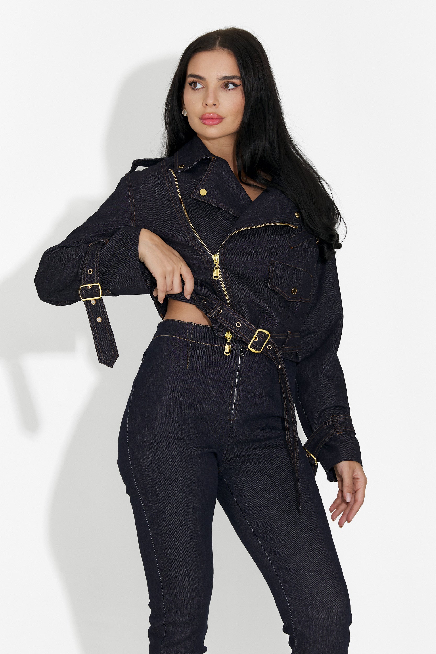 Tengerészkék Lazac Női Farmer Sirina Bogas