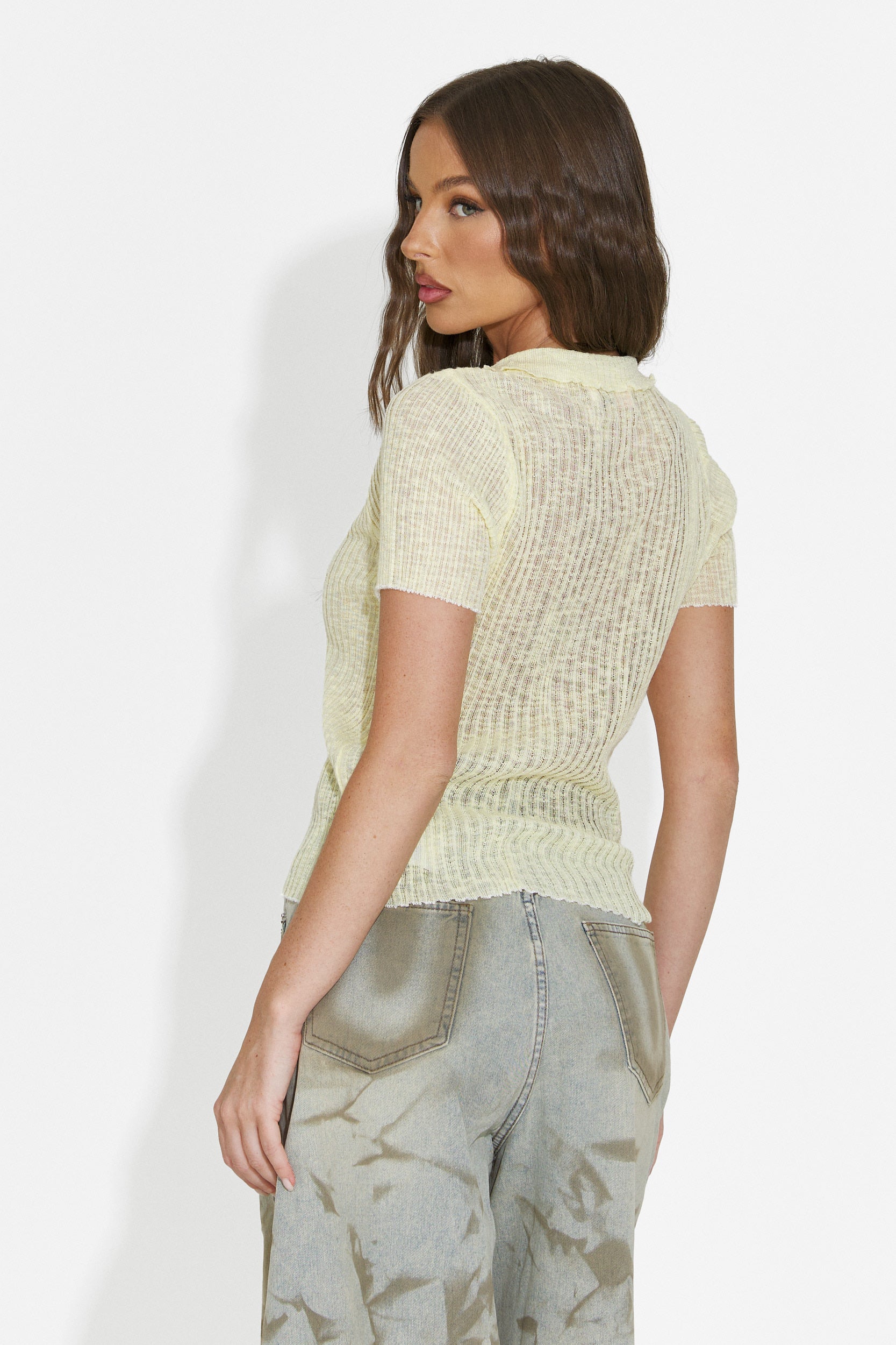 Bristy Bogas khaki női casual farmer