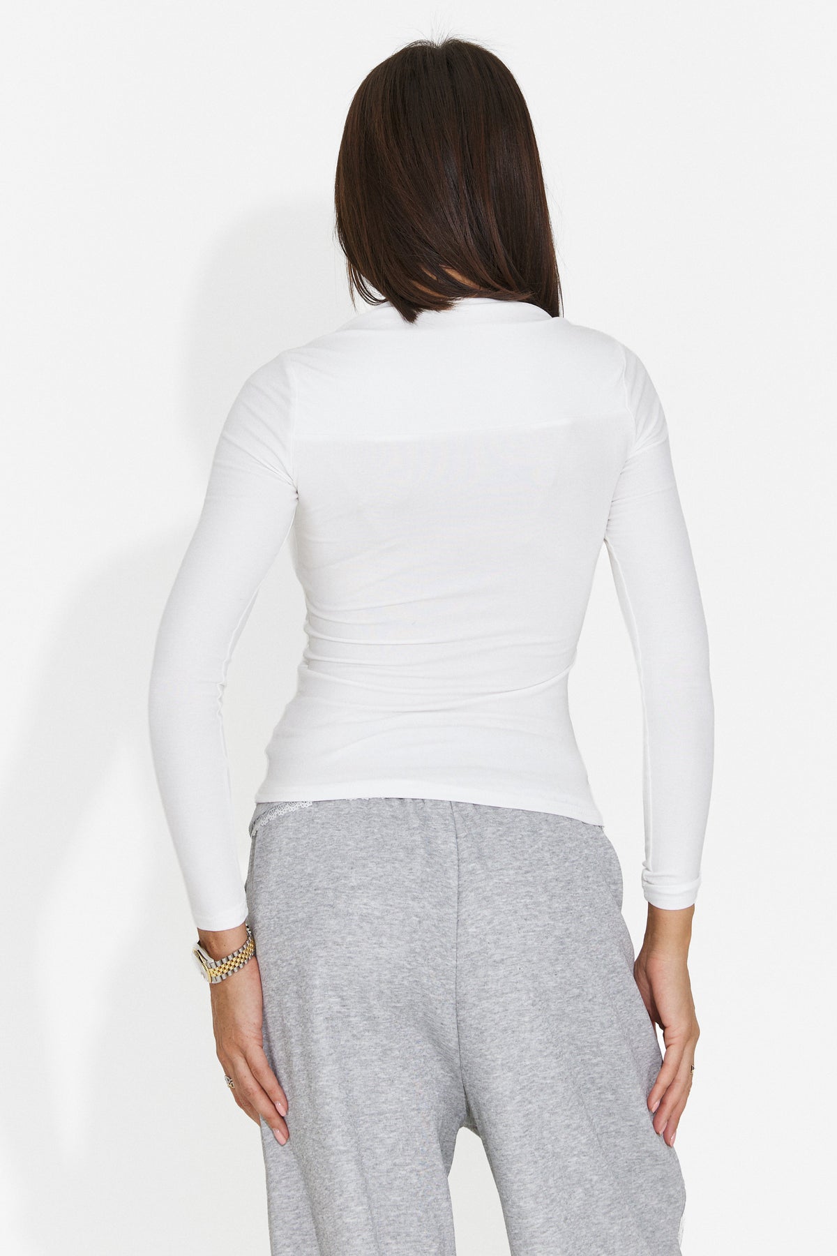 Bluza casual alba Hyznira Bogas