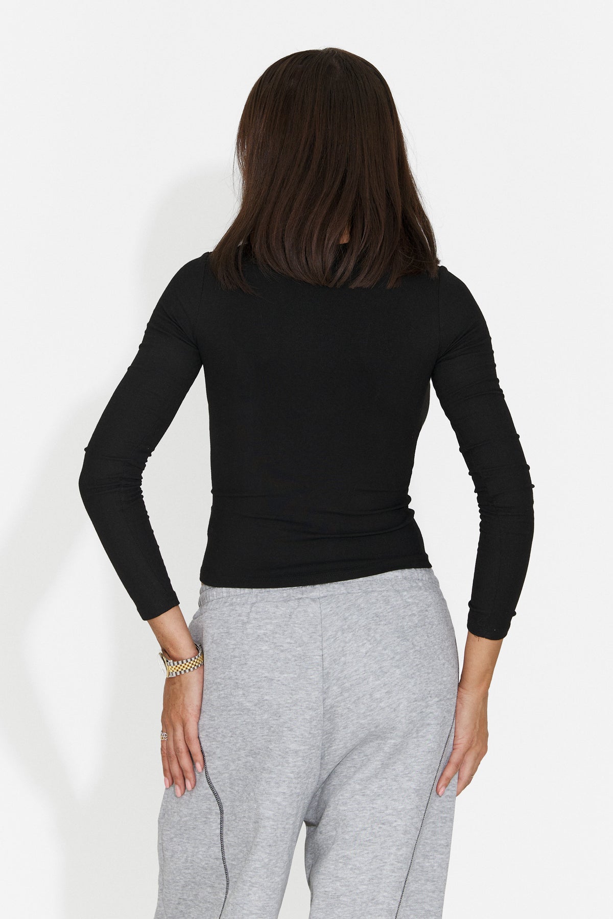Bluza casual neagra Jydaora Bogas