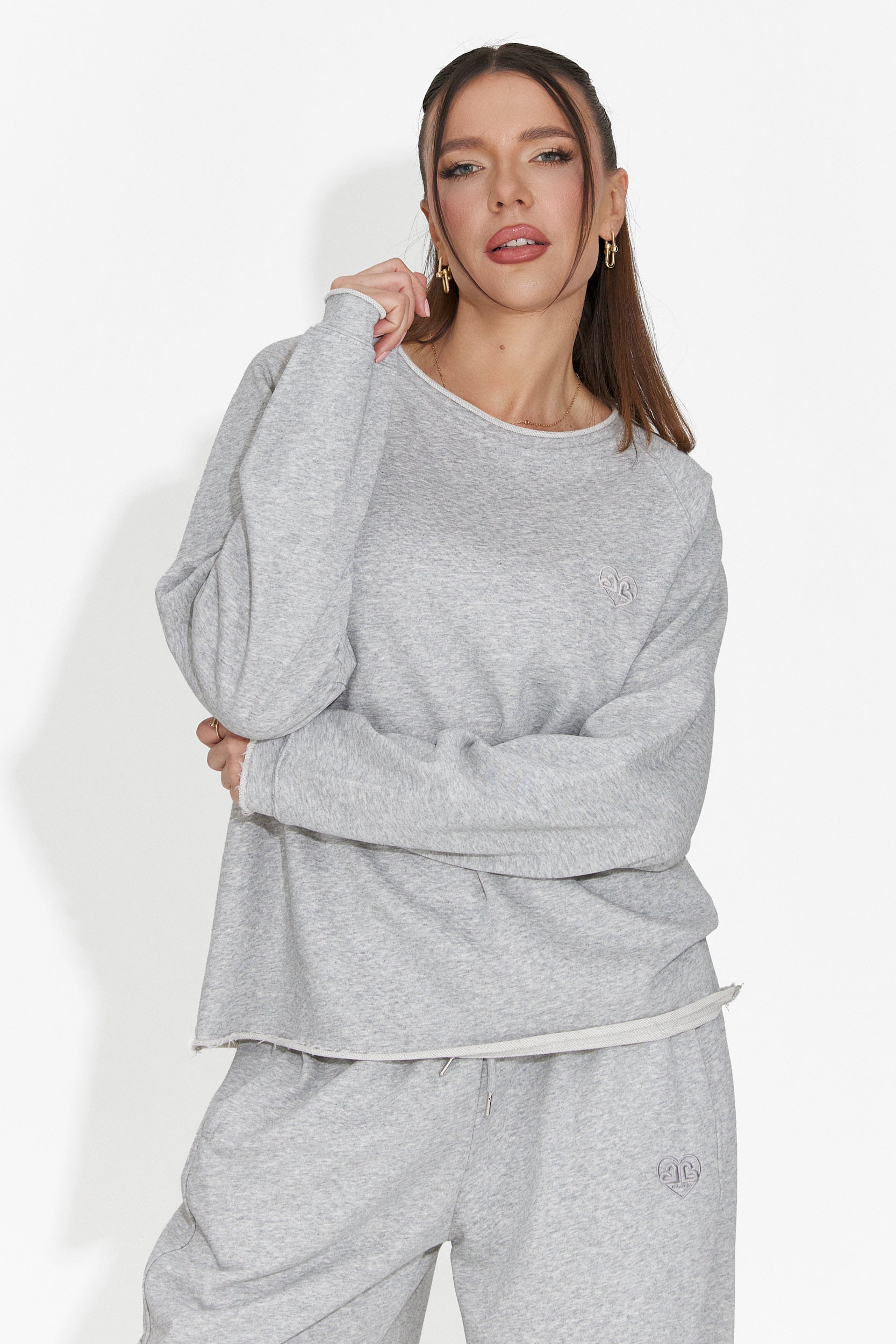 Laza szürke hölgy blúz Kapia Bogas