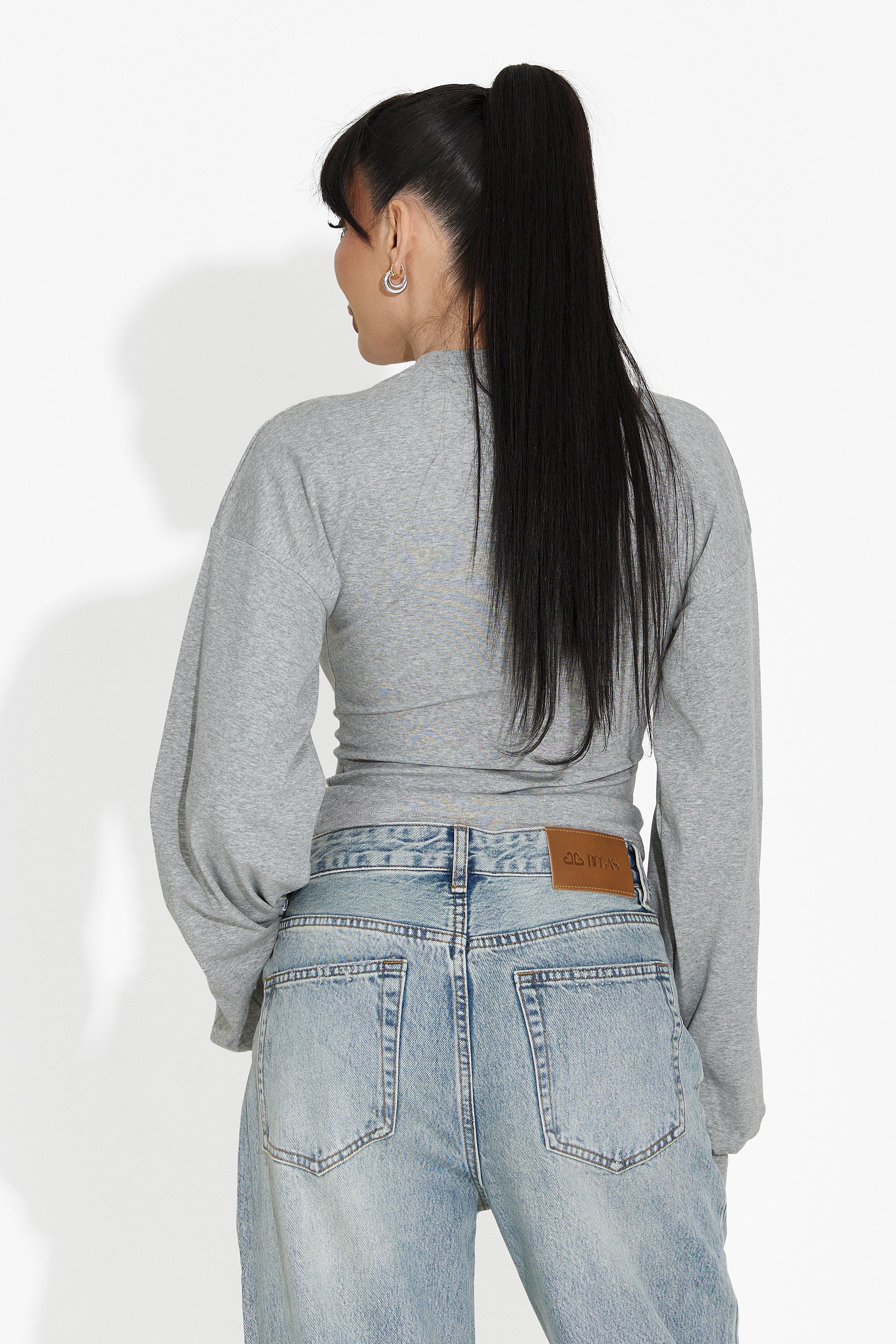 Női szürke alkalmi blúz Tivora Bogas