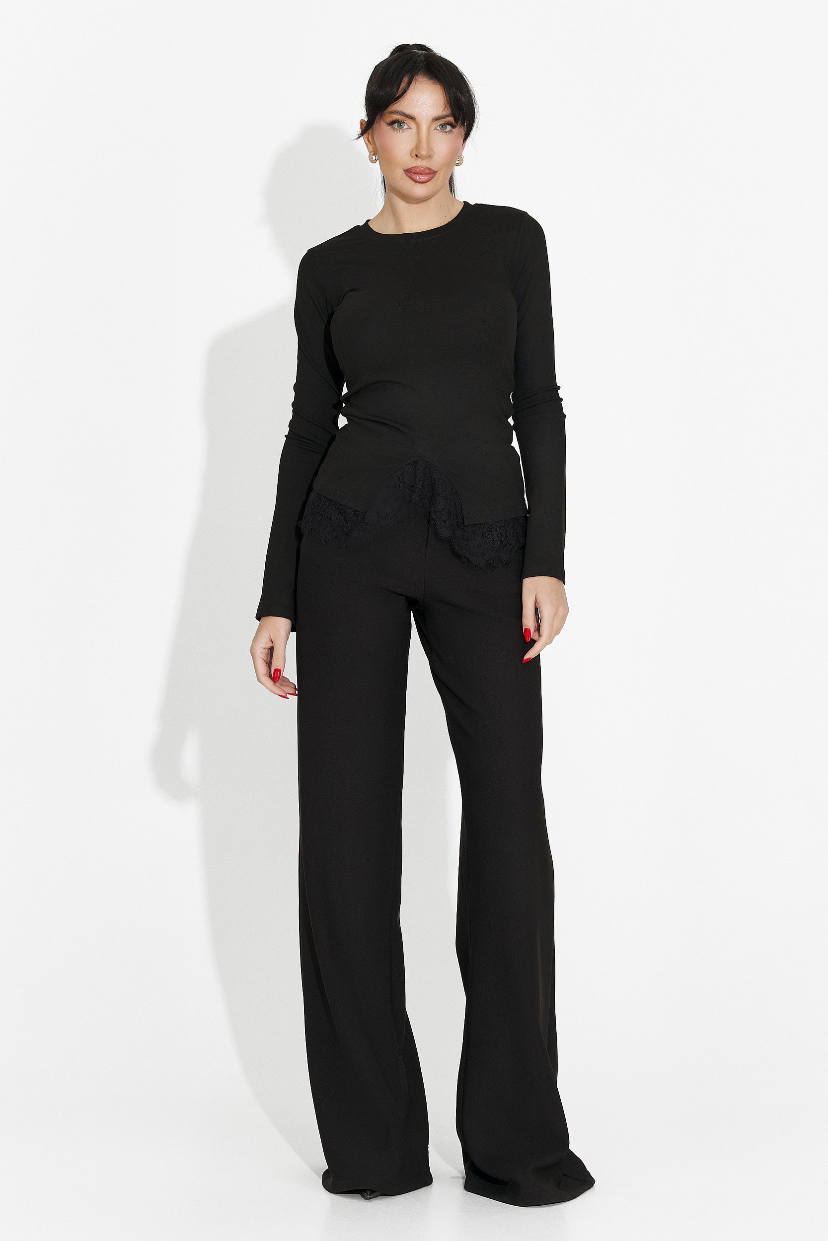 Női fekete alkalmi blúz Daiela Bogas