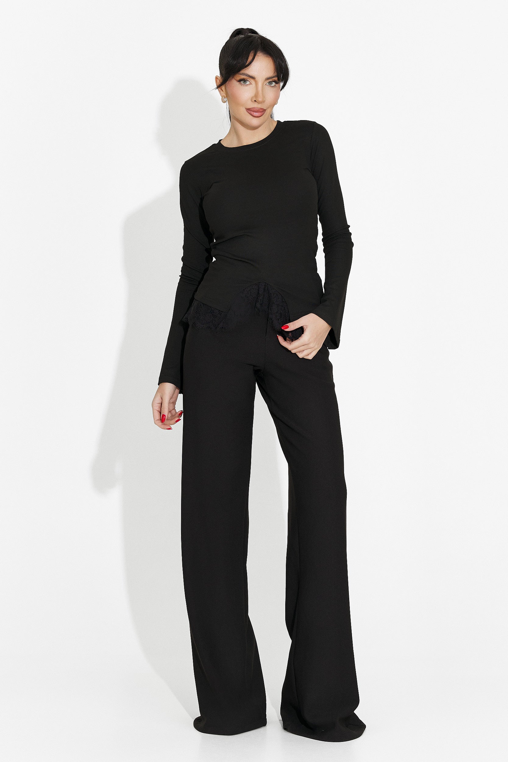 Női fekete alkalmi blúz Daiela Bogas