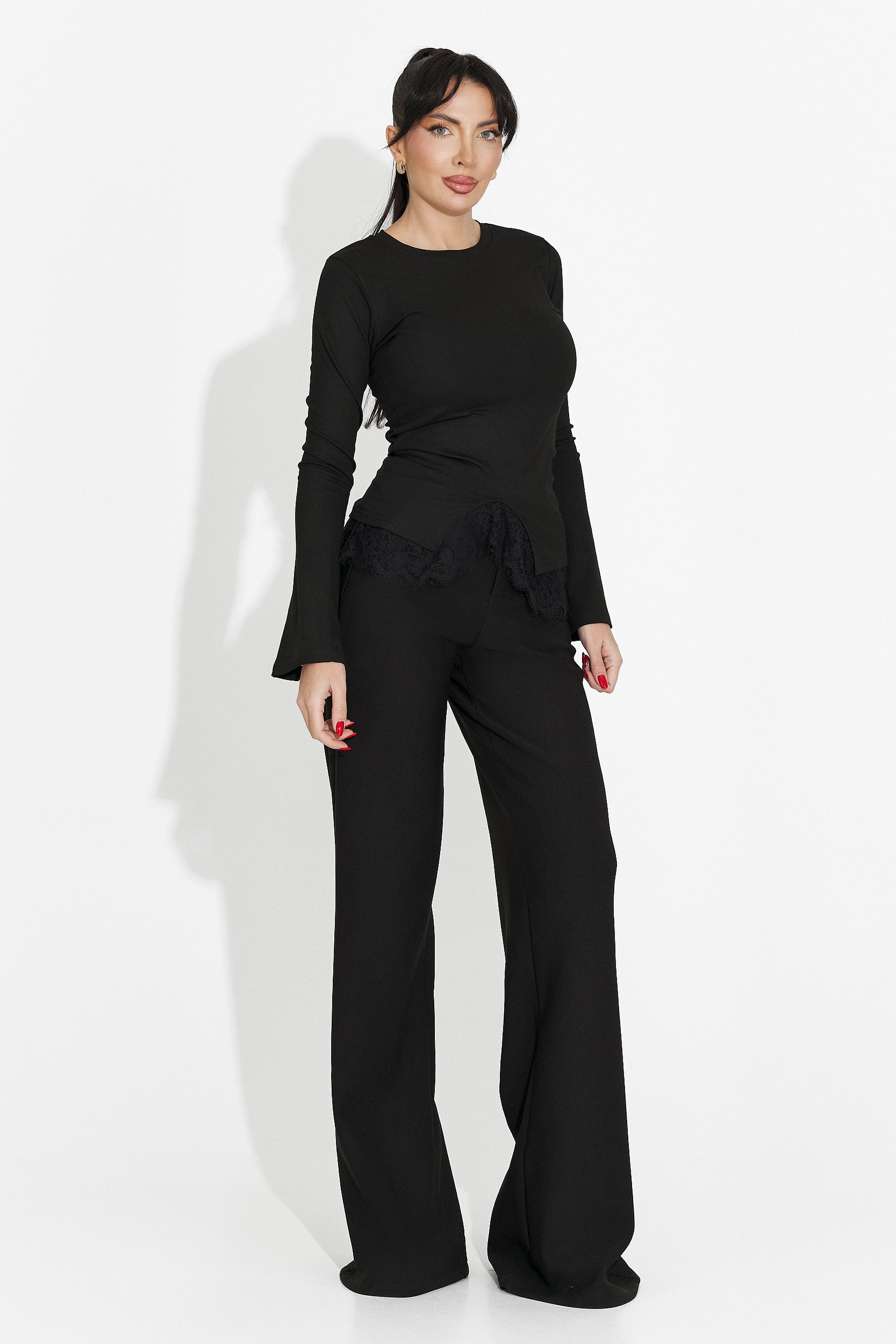 Női fekete alkalmi blúz Daiela Bogas